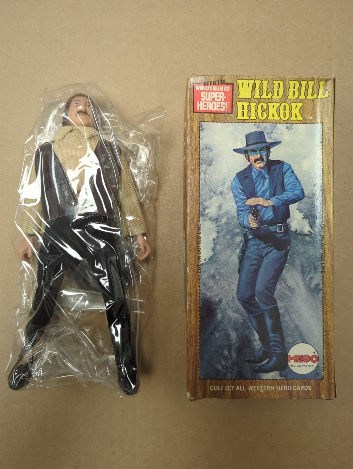 MEGO VINTAGE 8 inch ACTION FIGURE WESTERN SUPER HEROES WILD BILL HICKOK -SEALED MEGO VINTAGE 8 inch ACTION FIGURE WESTERN SUPER HEROES WILD BILL HICKOK -SEALED