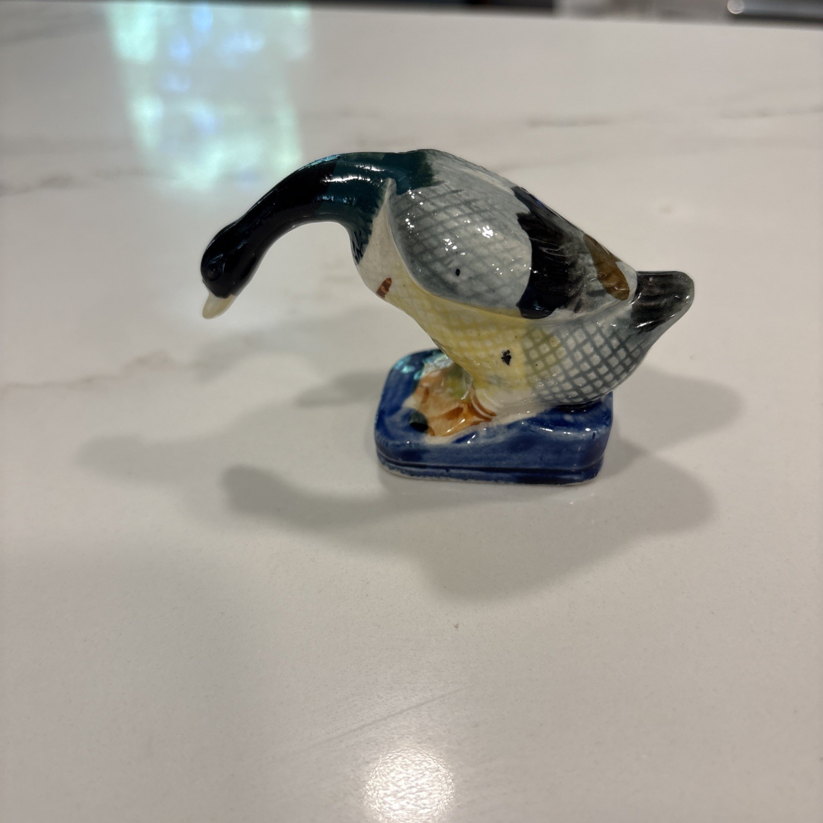 Vtg Hand Painted Porcelain Duck Figurine Made in Occupied Japan Vtg Hand Painted Porcelain Duck Figurine Made in Occupied Japan