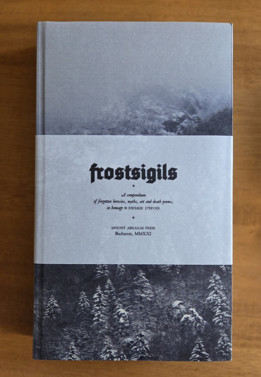 Frost Sigils MOUNT ABRAXAS Ex Occidente First Edition / Printing Paysage D\'hiver