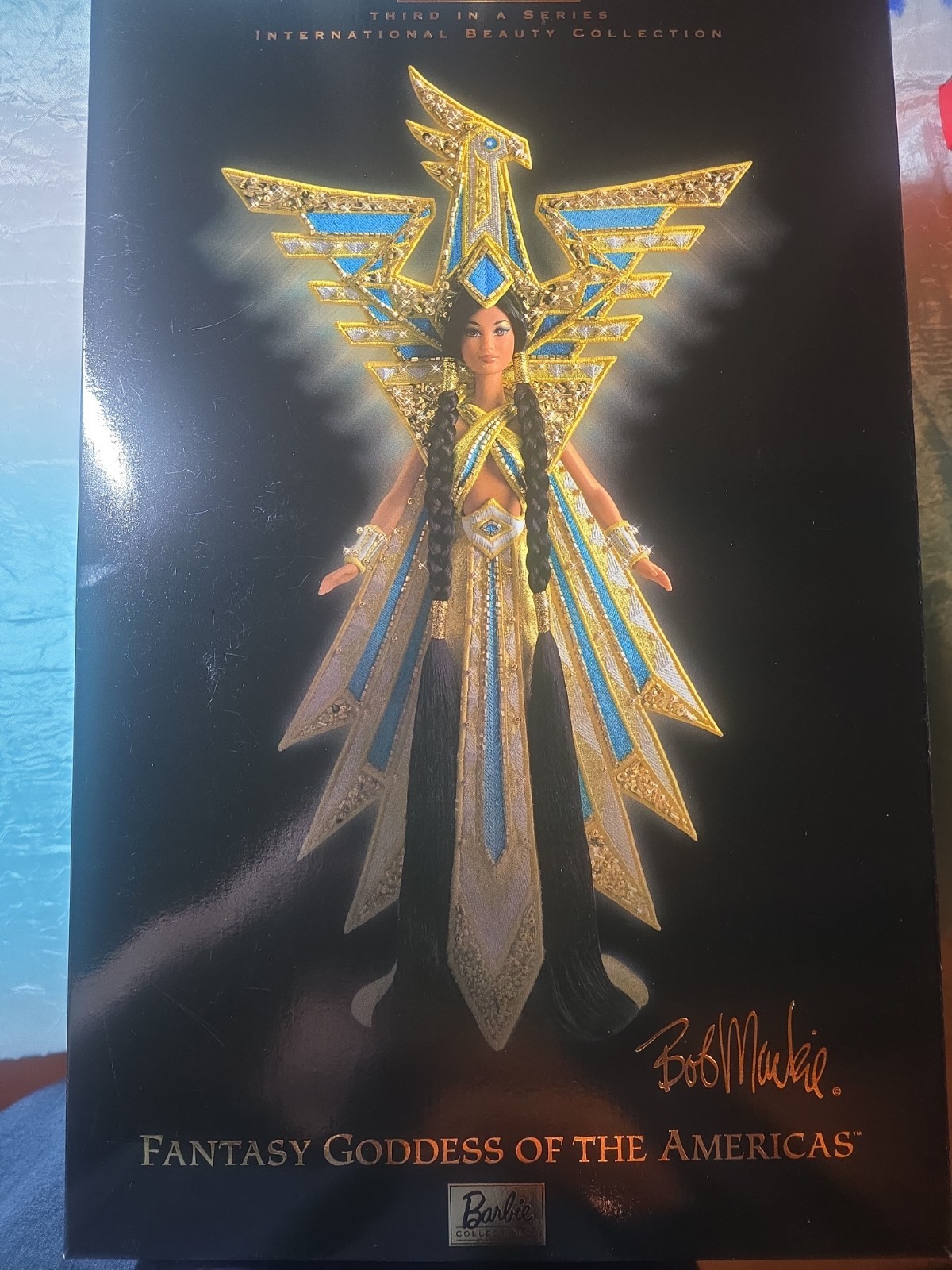 Barbie Bob Mackie Fantasy Goddess of the Americas Doll 2000 Limit Edition 25859 Barbie Bob Mackie Fantasy Goddess of the Americas Doll 2000 Limit Edition 25859