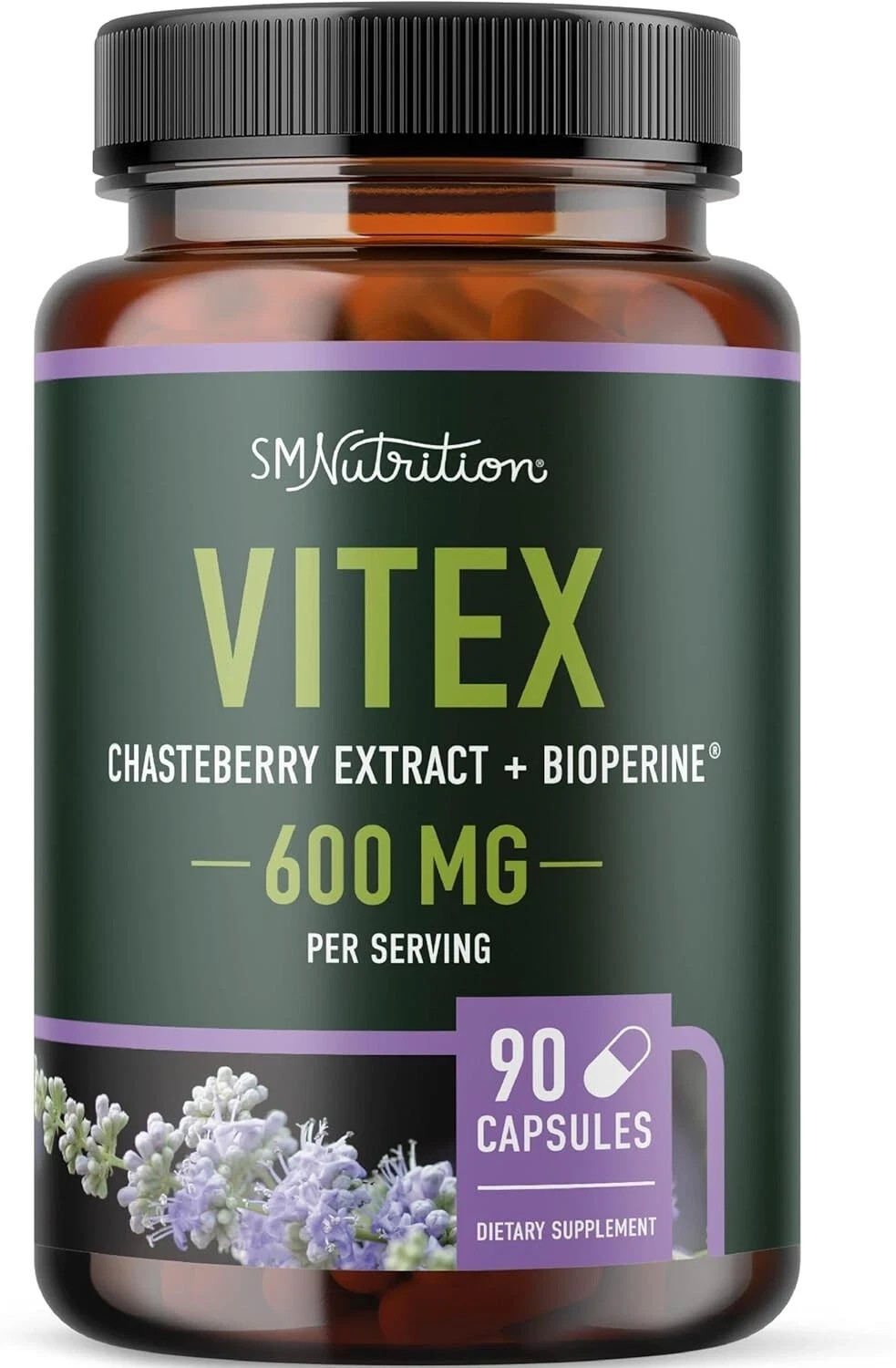 Vitex Chasteberry 600mg Agnus Castus for Women\'s Hormone Balance 90ct - Exp 3/27 Vitex Chasteberry 600mg Agnus Castus for Women\'s Hormone Balance 90ct - Exp 3/27