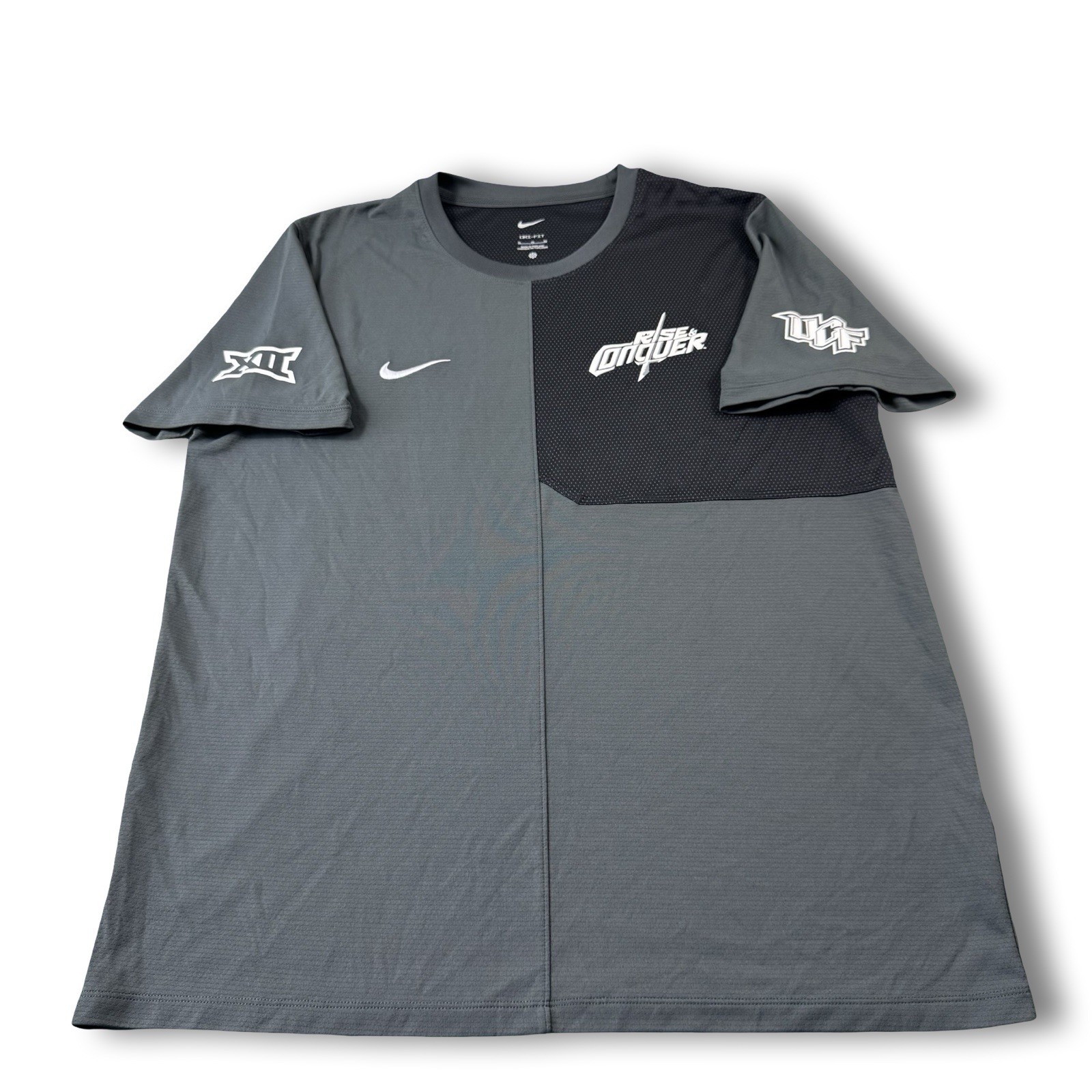 NWT Nike Dri-Fit UCF Knights Team-Issued UV Coaches Shirt Rise & Conquer Mens XL