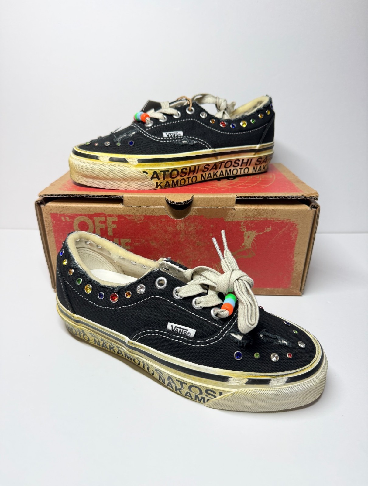 Size 10M - Vans OTW Satoshi Nakamoto Era 95 Gems Satoshi Round Jewel VN000EFEBLK