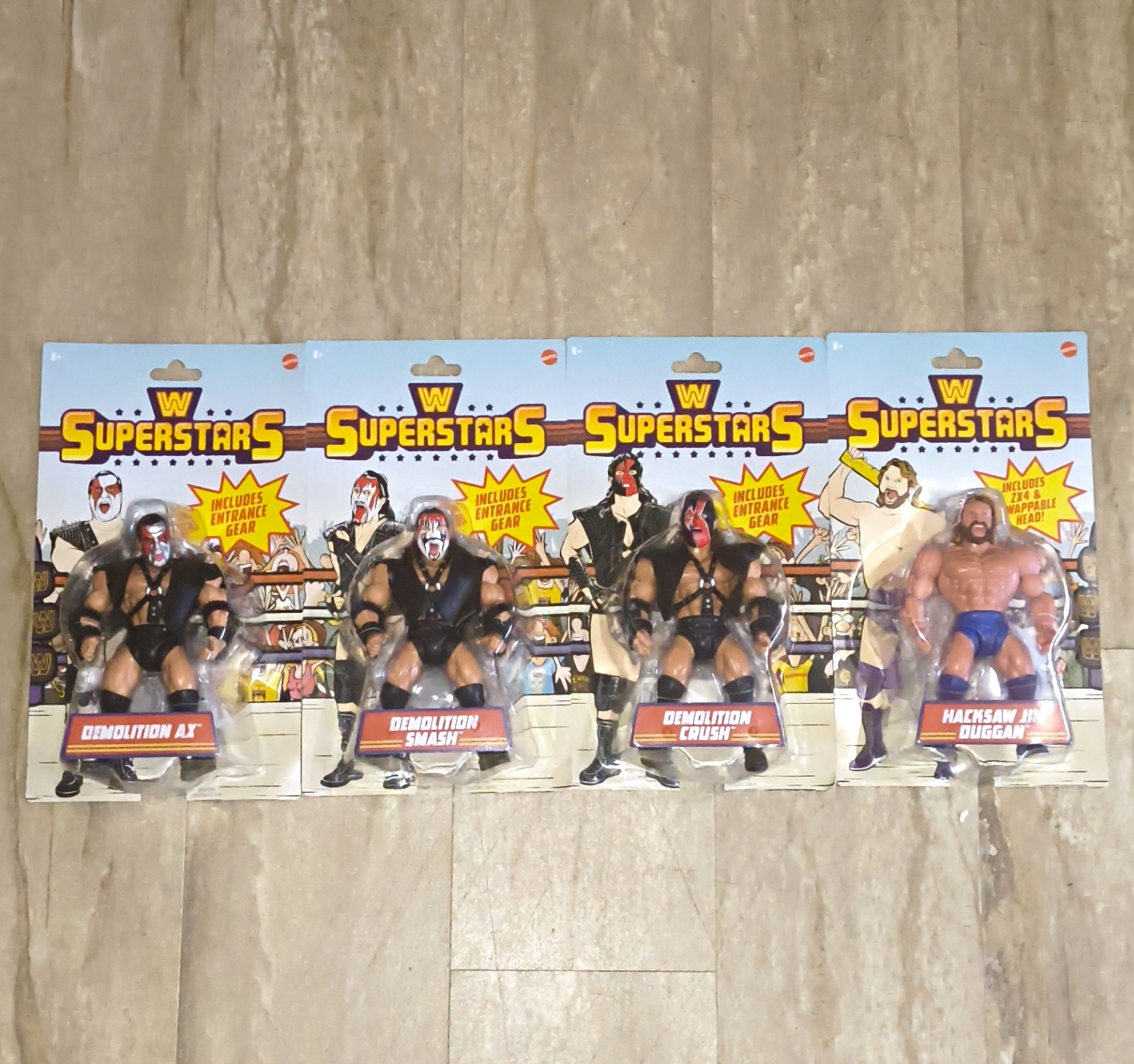 Mattel WWE Superstars Series 17 4-Pack Lot Ax Smash Crush Duggan Unopened Mattel WWE Superstars Series 17 4-Pack Lot Ax Smash Crush Duggan Unopened