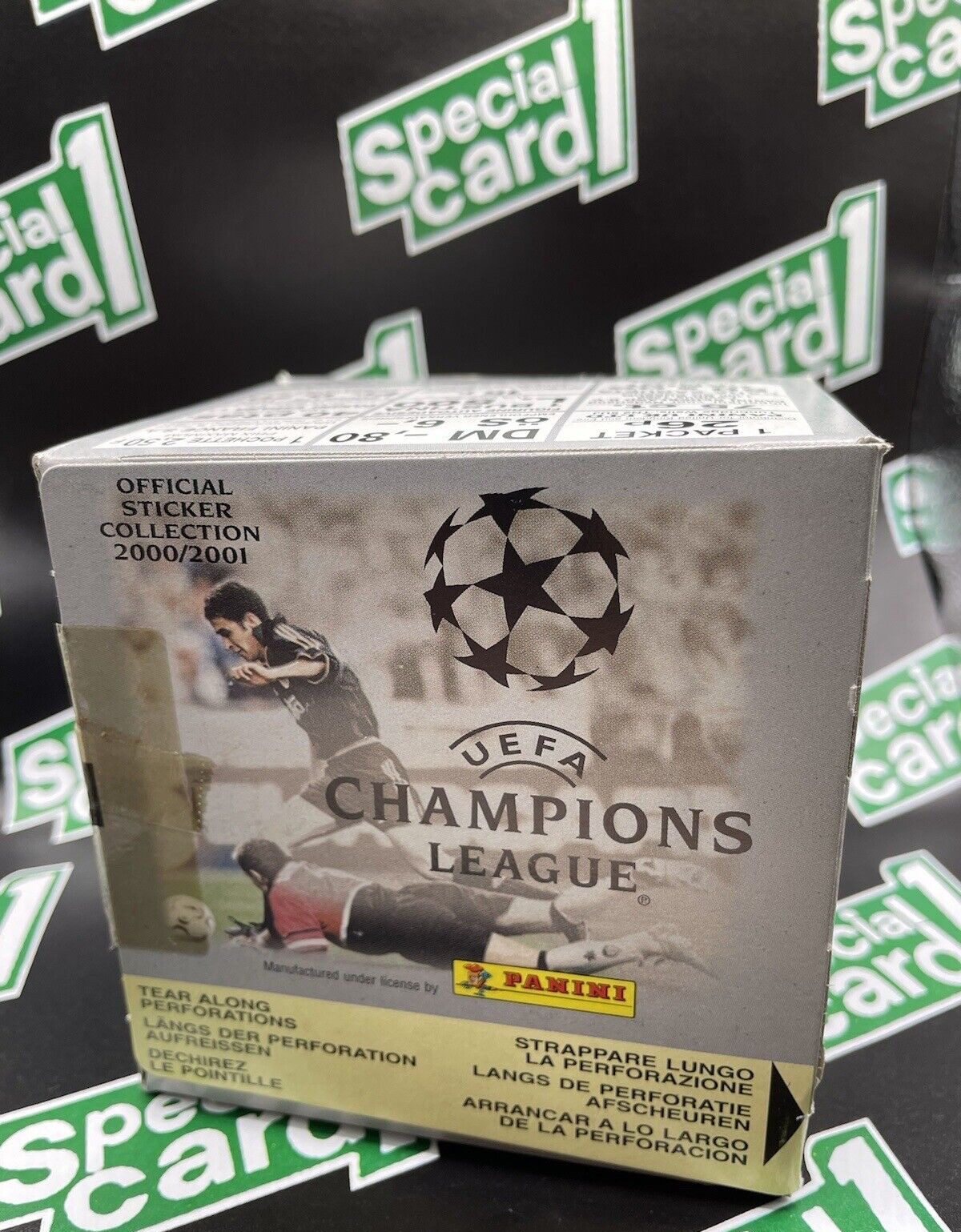 2000-01 Panini UEFA Champions League  Sticker Box (50 Packs) Original VINTAGE