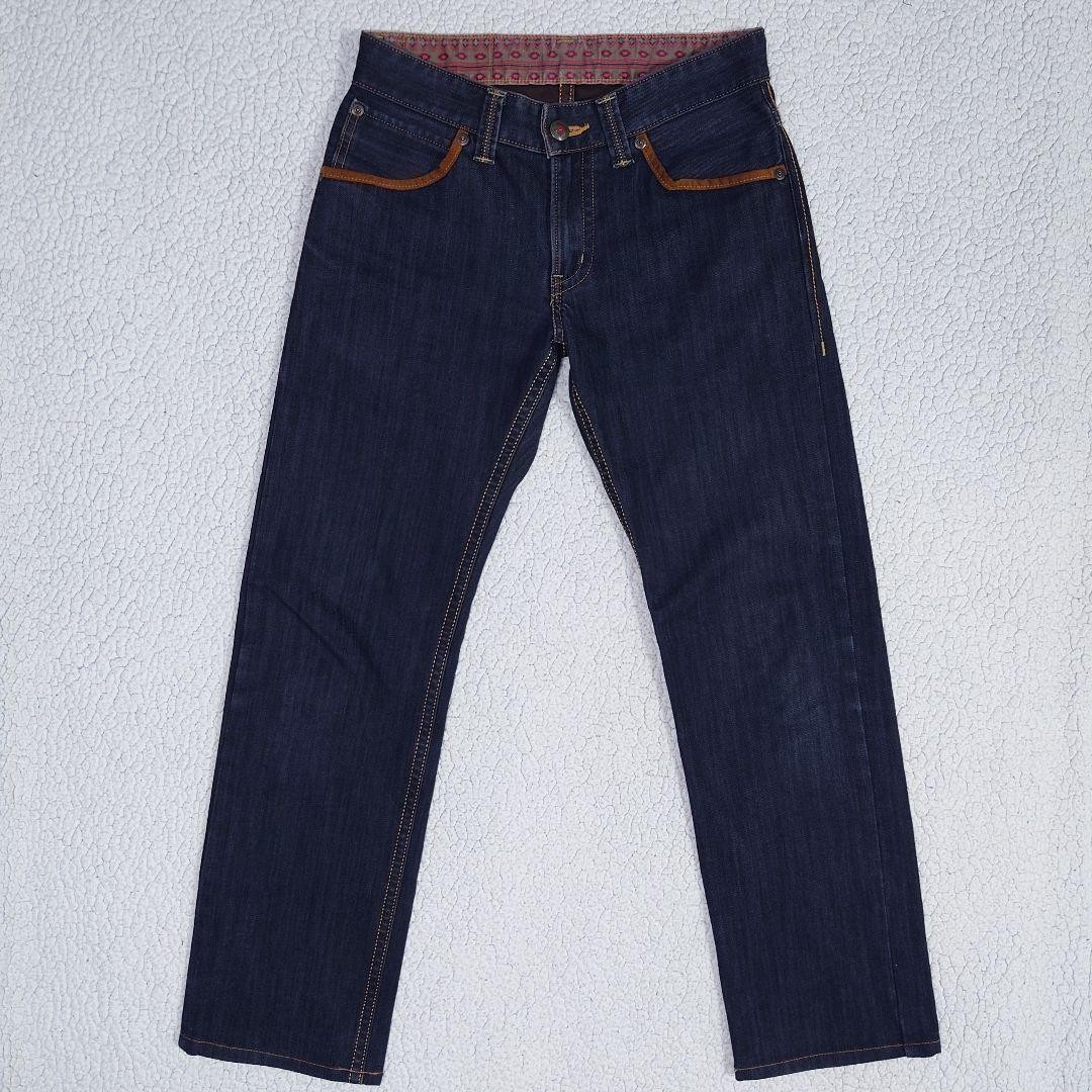 EDWIN 434XVS Denim Pants Black W30 Stretch Straight [Used NM] ship From JAPAN◎