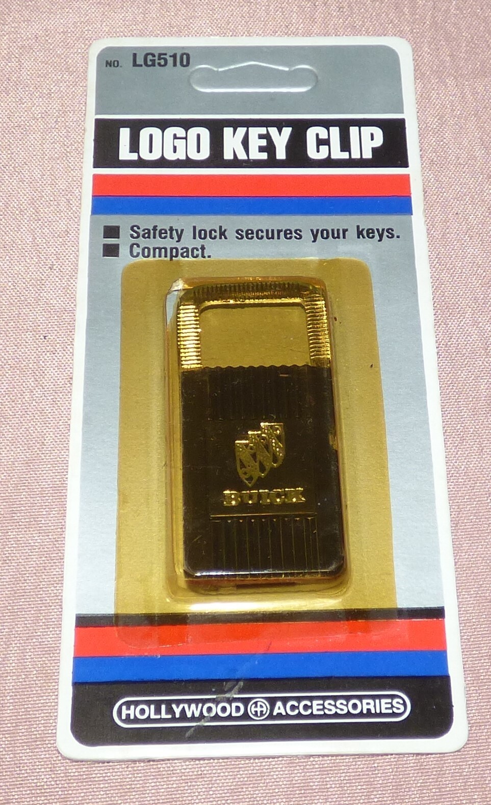 Vintage Buick Logo Key Clip Lock, Keychain, Hollywood Accessories Vintage Buick Logo Key Clip Lock, Keychain, Hollywood Accessories