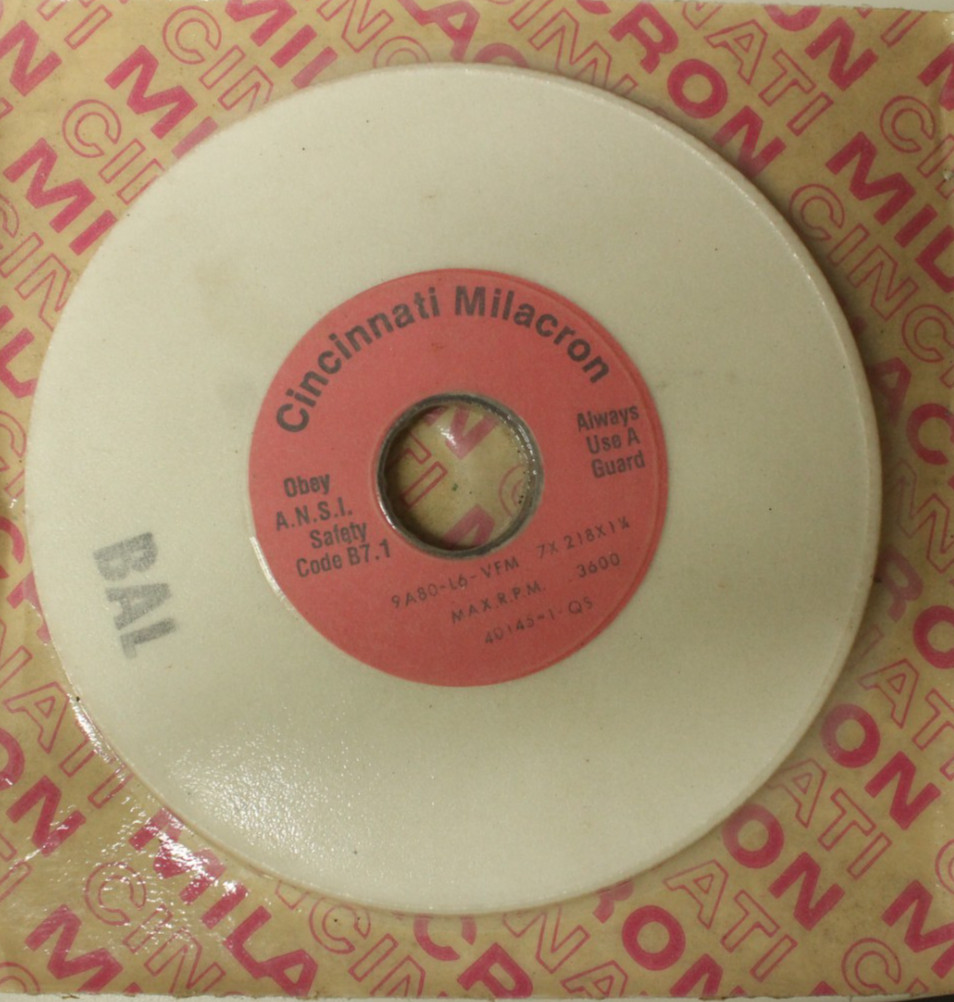 CINCINNATI Milacron Grinding Wheel 7.0\ CINCINNATI Milacron Grinding Wheel 7.0\