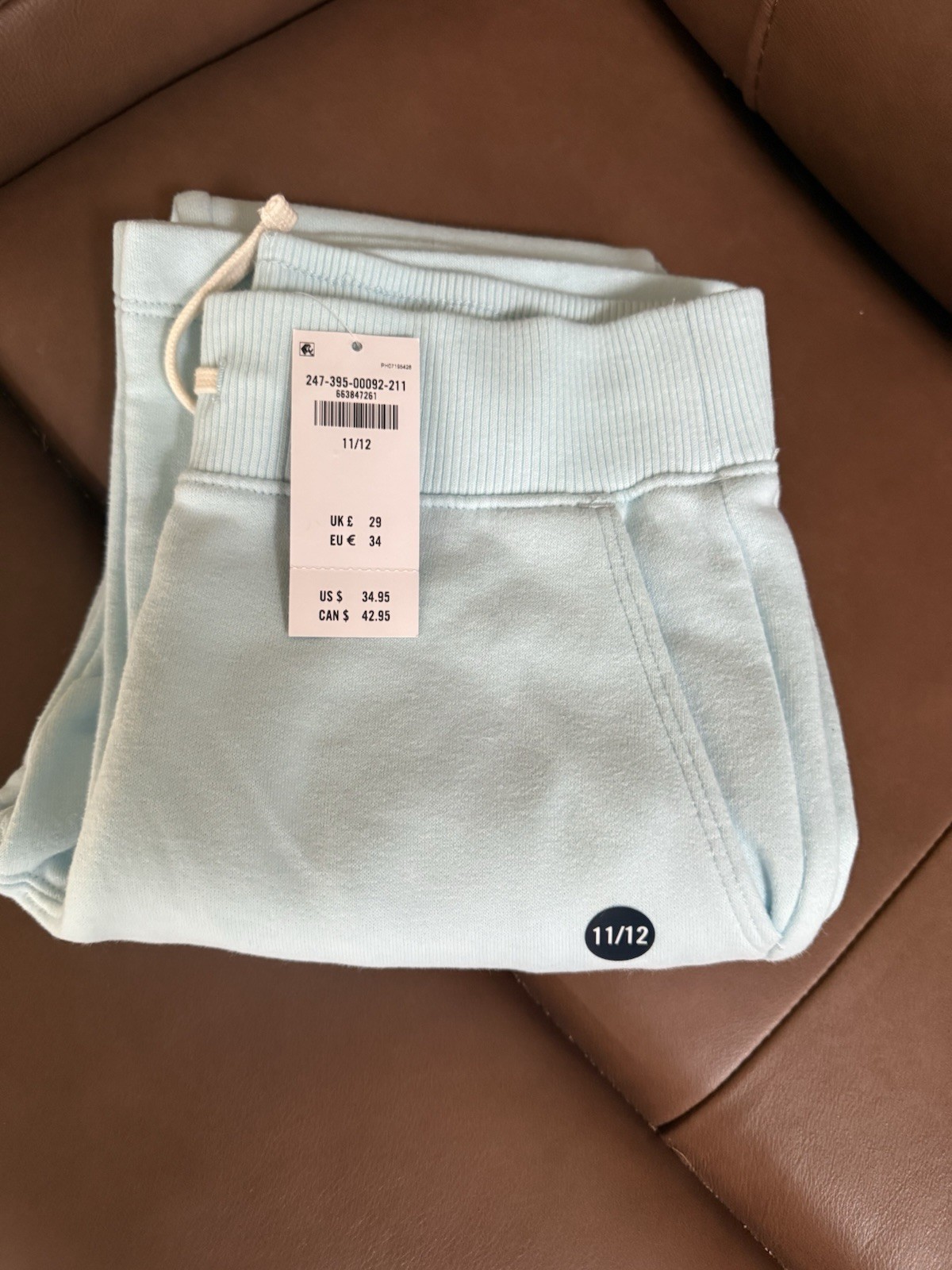 Abercrombie Kids Girls Boot Cut Fleece Pants Brand New with Tags