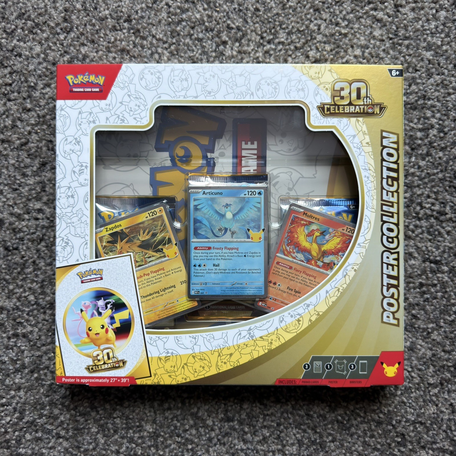 Pokémon TCG: 30th Anniversary Celebration Poster Collection Box New Sealed Pokémon TCG: 30th Anniversary Celebration Poster Collection Box New Sealed