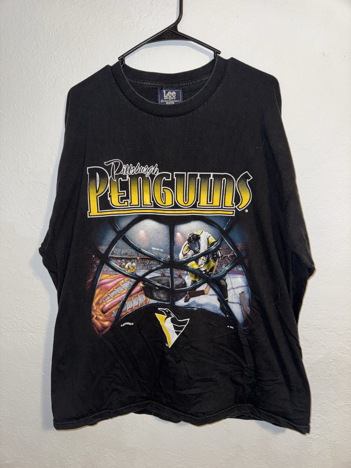 Vintage Pittsburgh Penguins Graphic T Lee Sport Size XXL