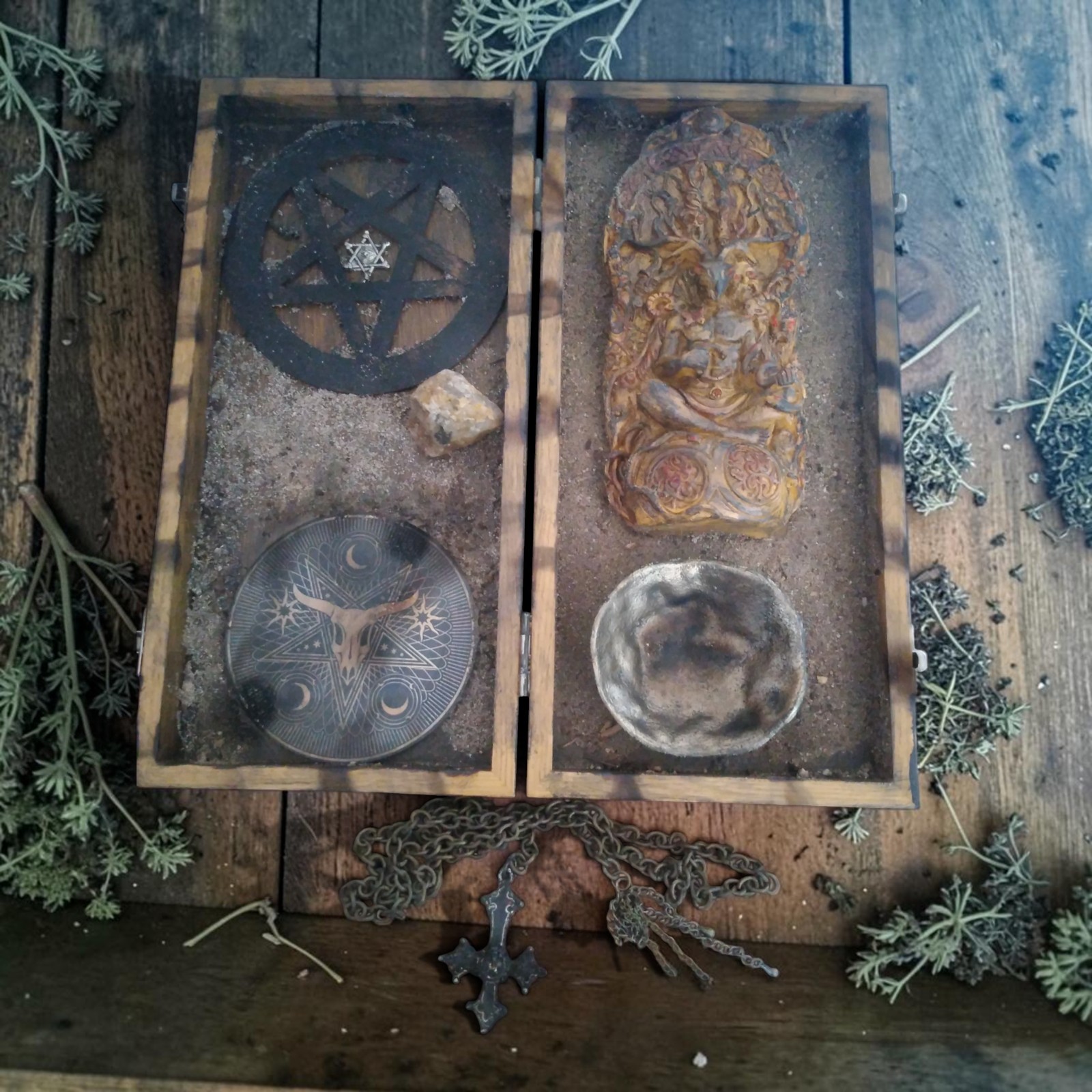 Satanic Shrine Devotee Offering Box, Dark Arts
