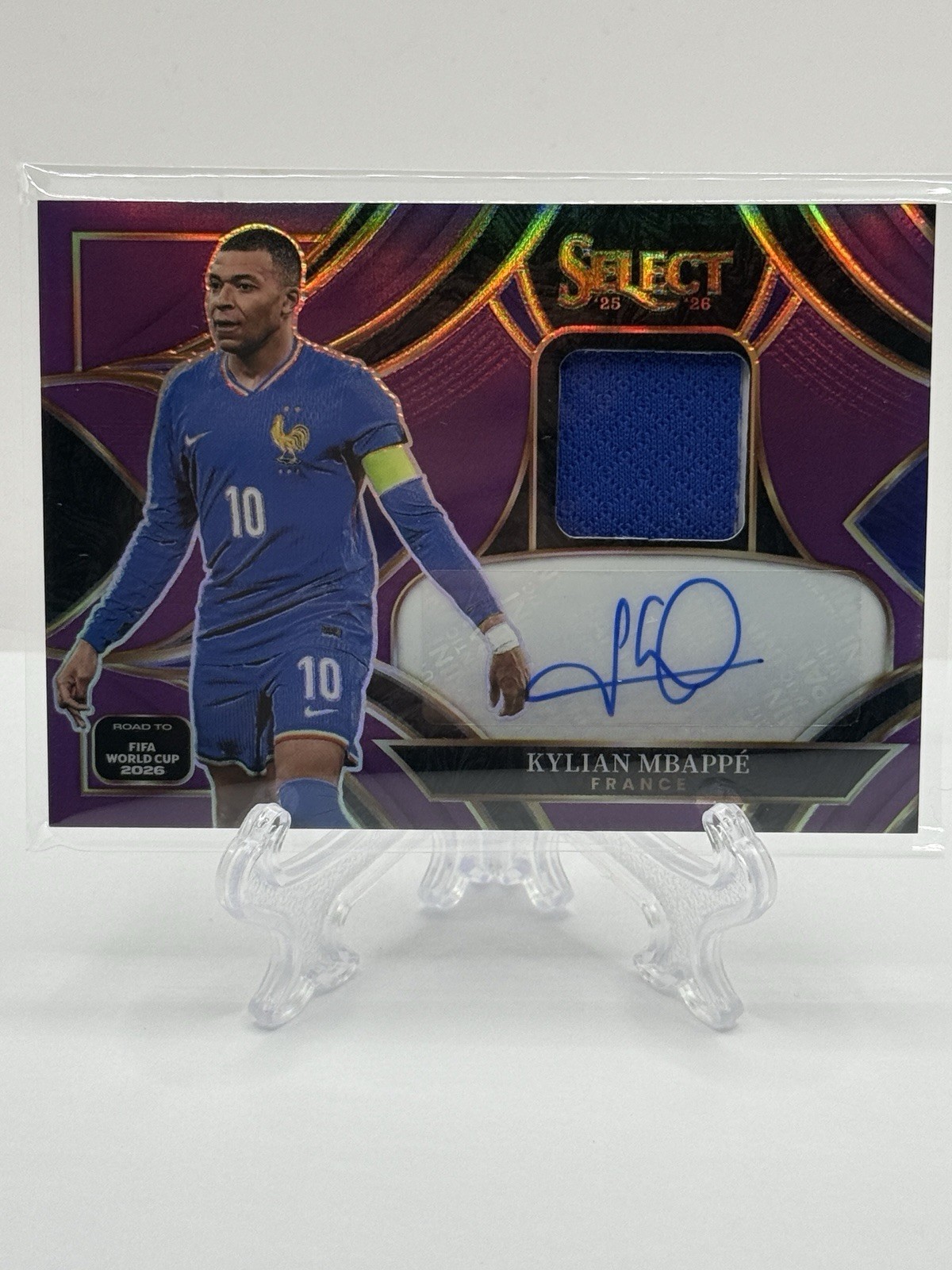 2025-26 Select FIFA Kylian Mbappe Purple Patch Auto /99 France 2025-26 Select FIFA Kylian Mbappe Purple Patch Auto /99 France