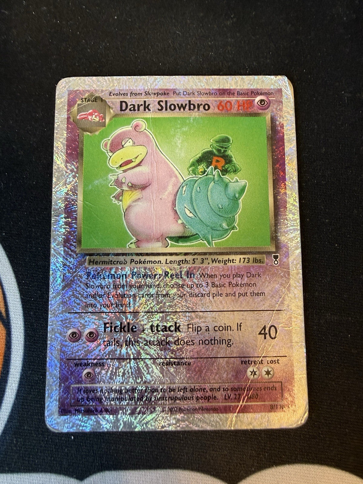 2002 Pokemon Dark Slowbro 8/110 Legendary Collection Reverse Holo Rare DMG