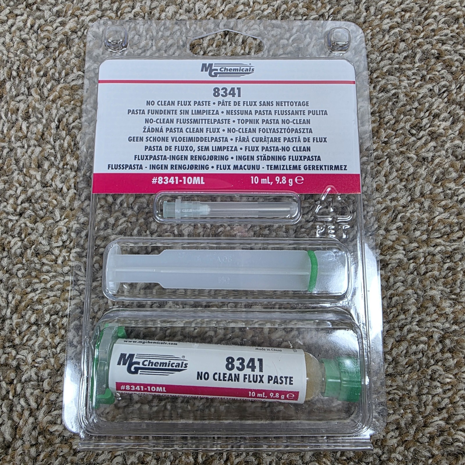 MG CHEMICALS 8341 NO CLEAN SOLDERING FLUX PASTE 10ML SYRINGE - NEW SEALED MG CHEMICALS 8341 NO CLEAN SOLDERING FLUX PASTE 10ML SYRINGE - NEW SEALED
