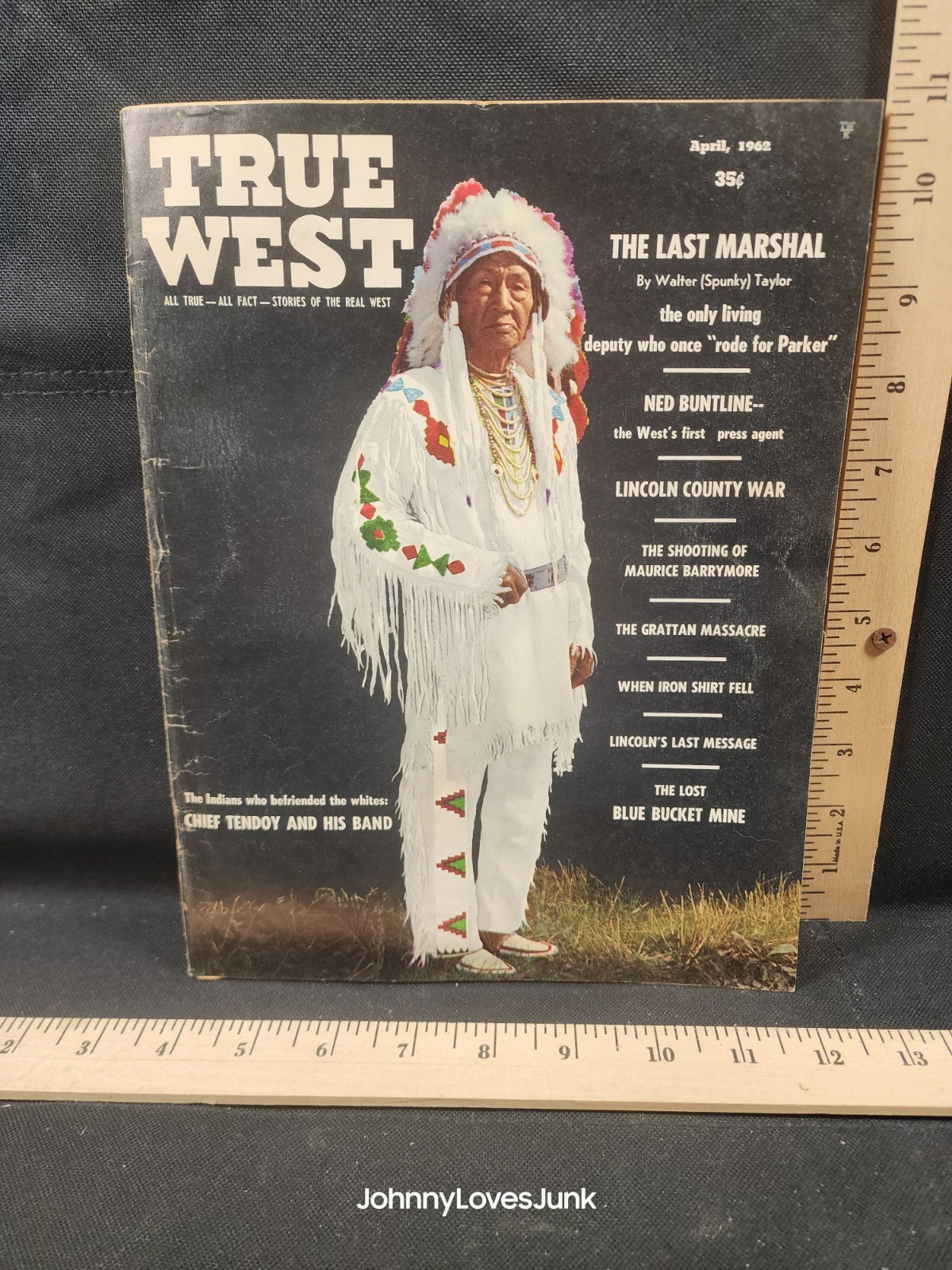 Vintage Magazine True West April 1962 Used Complete Chief Tendoy Cover
