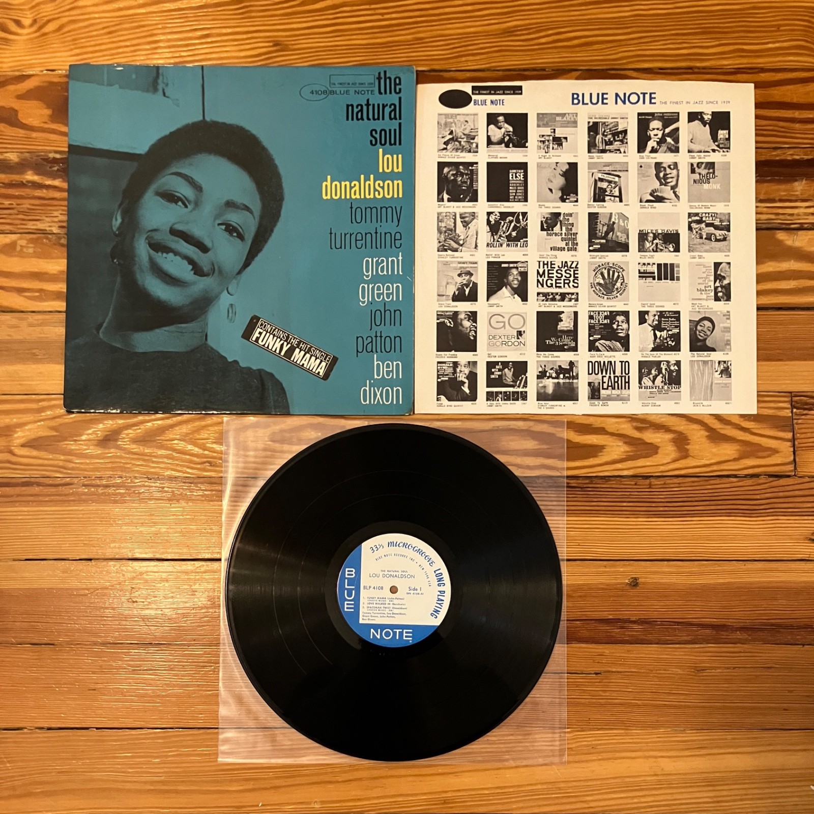 Lou Donaldson: The Natural Soul LP Vinyl US Blue Note Mono 1963 Hype Sticker VG+