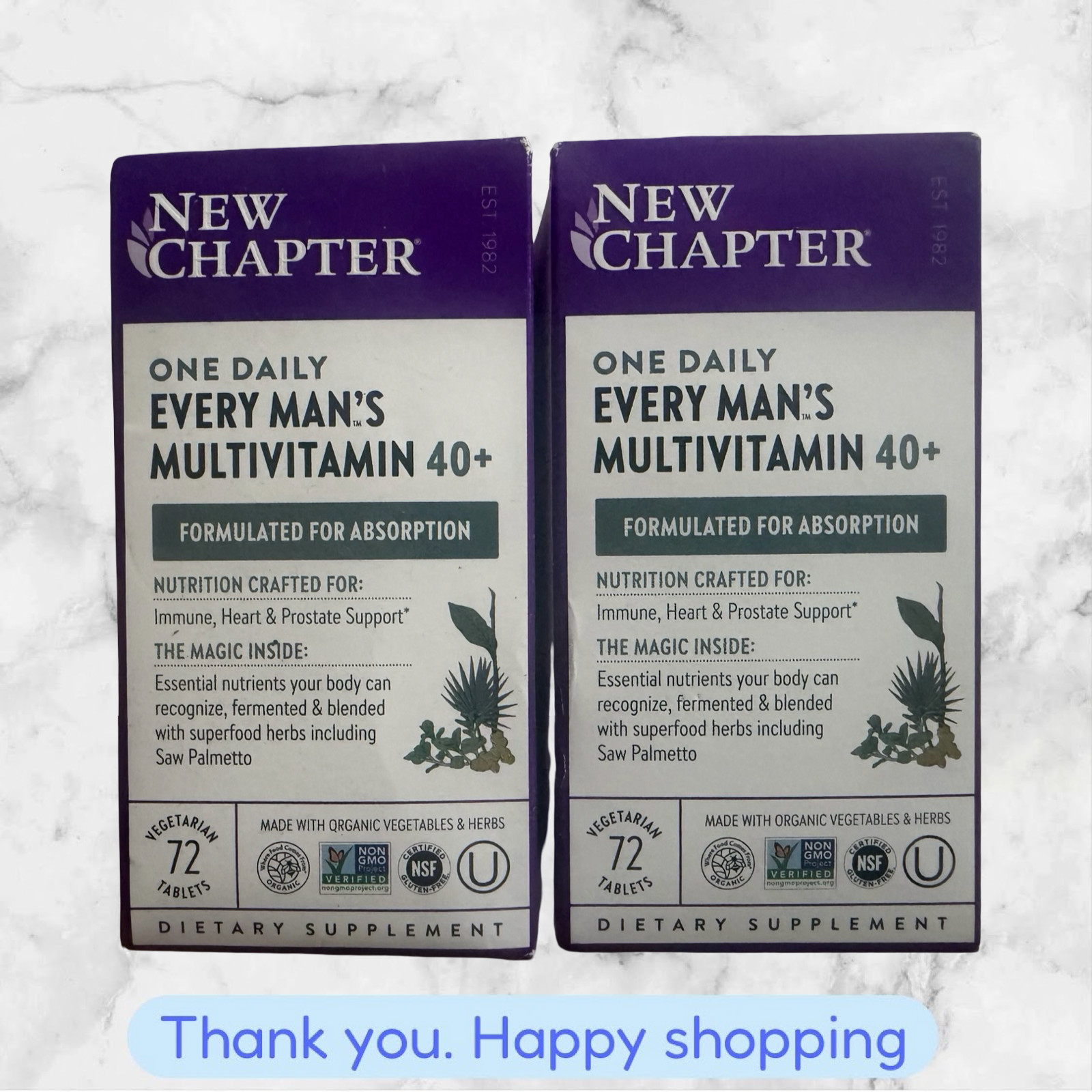 FOR 2 New Chapter Men\'s Whole-Food Fermented Multivitamin 72ct Each NEW SHIP FOR 2 New Chapter Men\'s Whole-Food Fermented Multivitamin 72ct Each NEW SHIP
