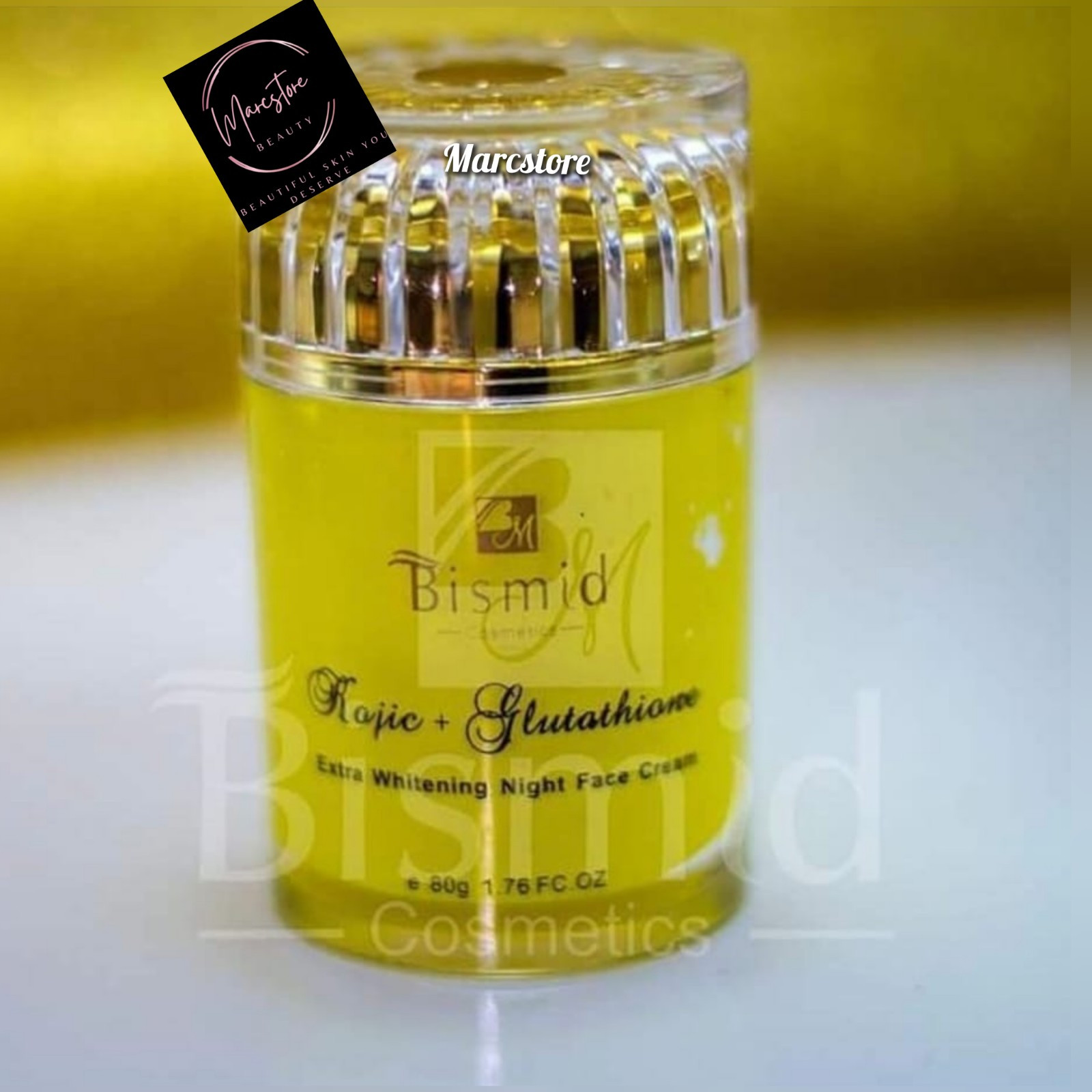 Bismid Kojic + Glutathion Xtra Whitening NIGHT FACE CREAM 80G X 1 Jar Bismid Kojic + Glutathion Xtra Whitening NIGHT FACE CREAM 80G X 1 Jar