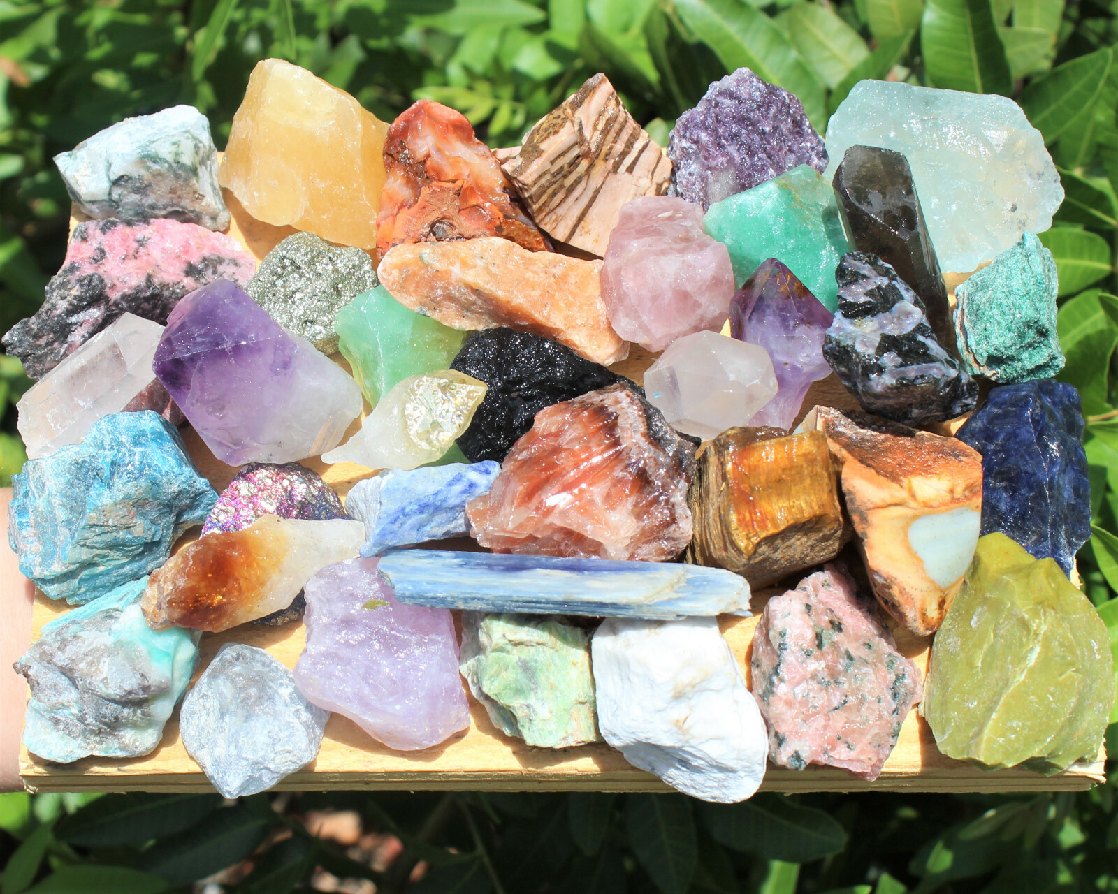 2 lb Crafters Collection Mixed Stones - Natural Raw Crystal Assortment Bulk Lot 2 lb Crafters Collection Mixed Stones - Natural Raw Crystal Assortment Bulk Lot