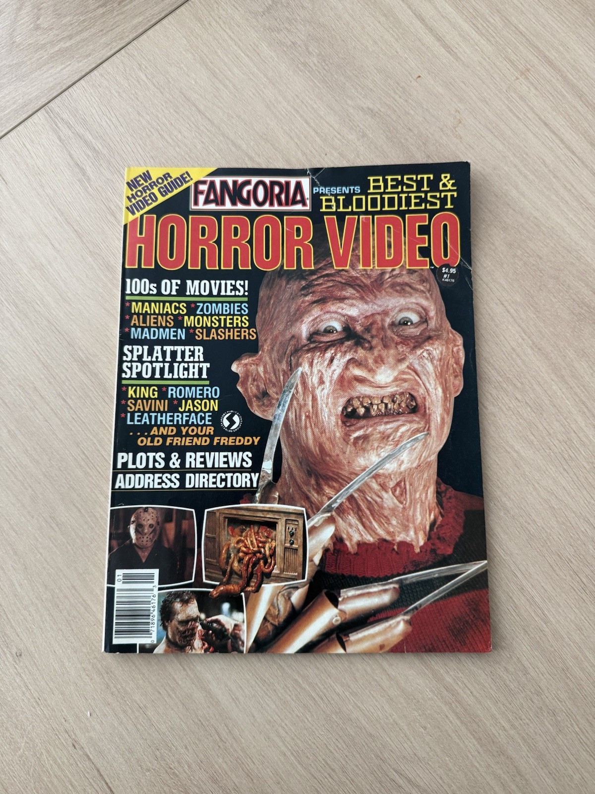 1988 Fangoria Presents Best & Bloodiest Horror Video 1 Freddy Krueger Magazine