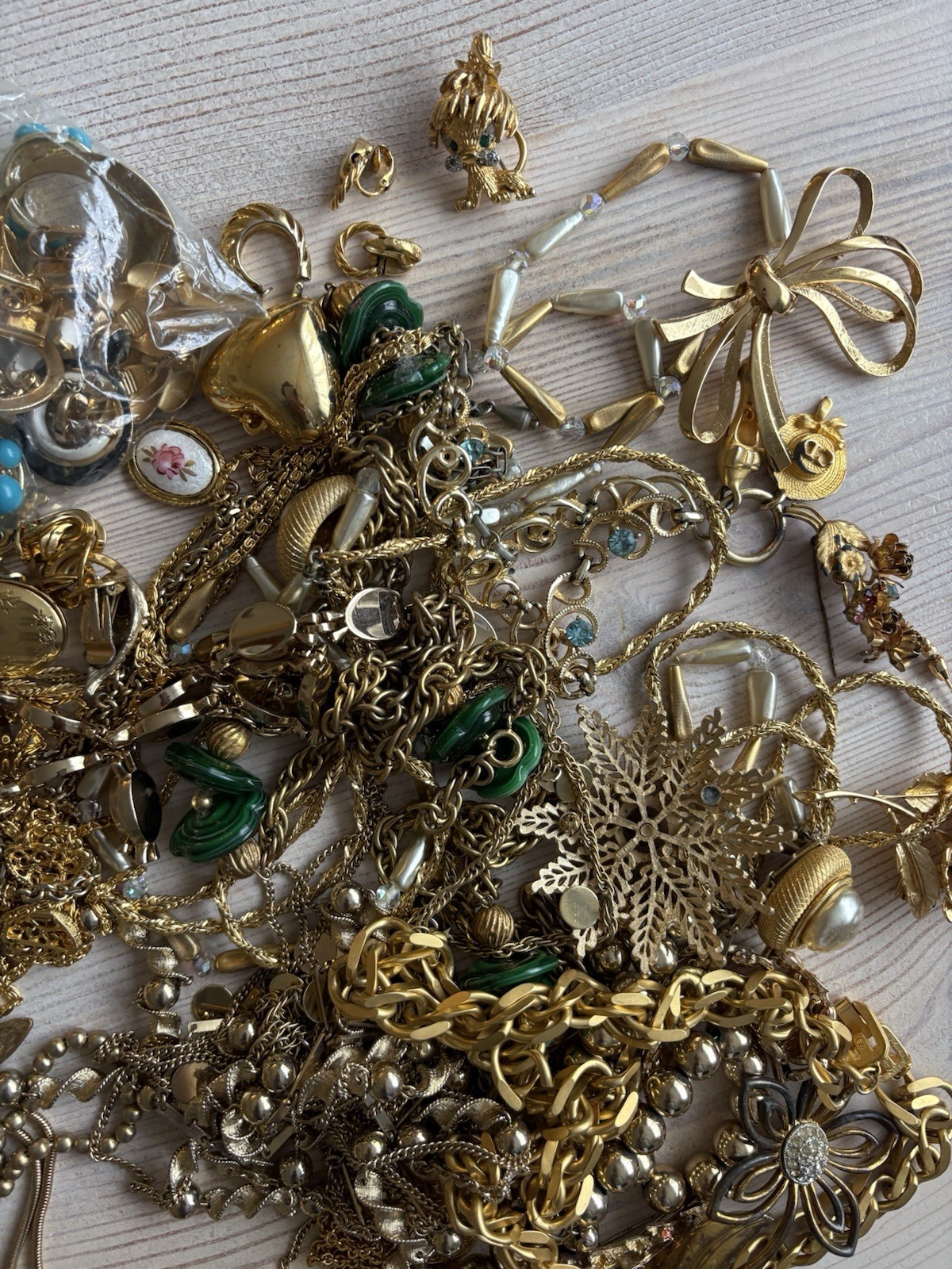 Vintage Jewelry Lot 3+ Lbs GIVENCHY TRIFARI MONET VENDOME signed Estate Lot