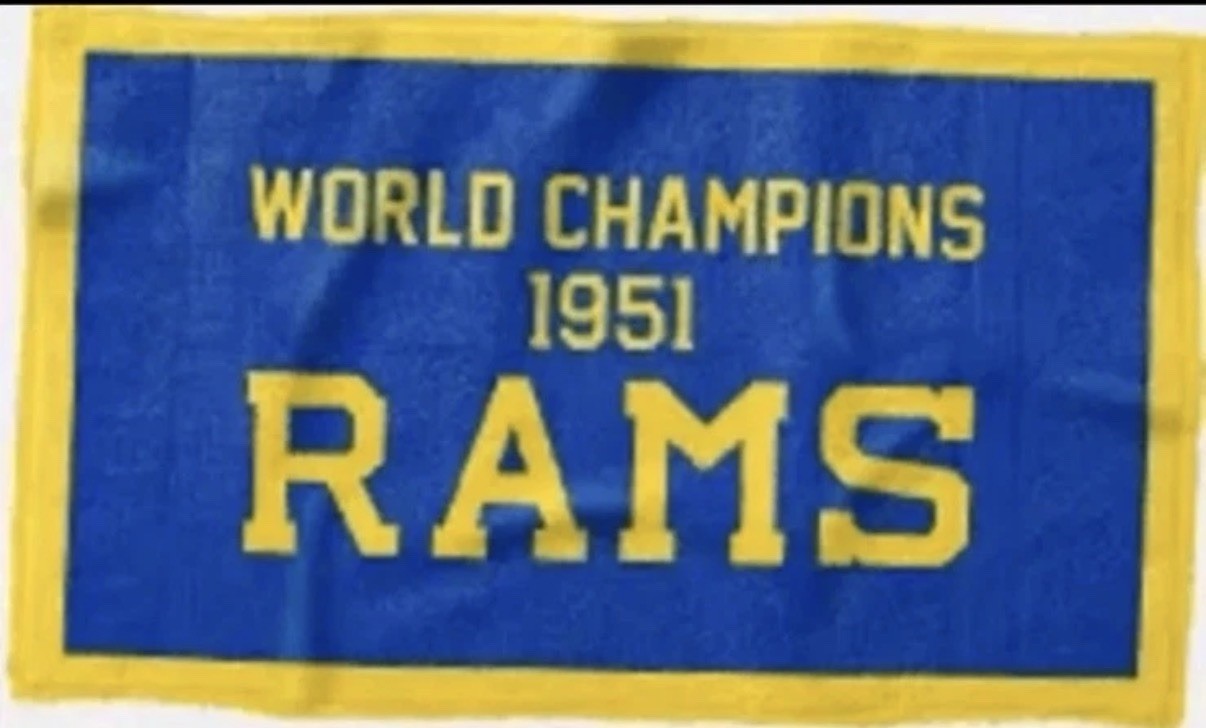 Los Angeles LA Rams 1951 World Champions Beach Towel 9/21/26 SGA