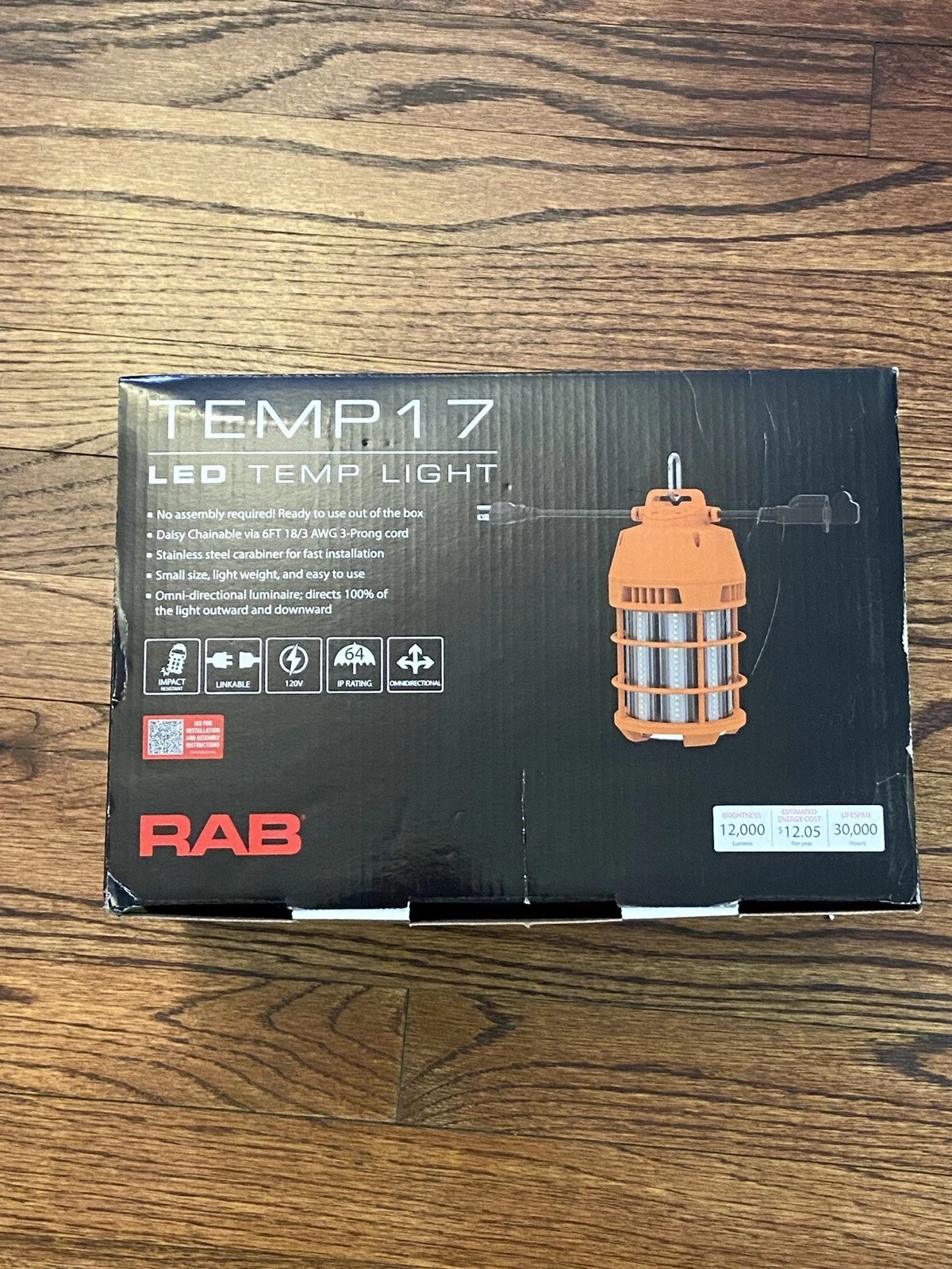 RAB Temporary LED WORK LIGHT Temp17-100 Linkable 5000k 100W RAB Temporary LED WORK LIGHT Temp17-100 Linkable 5000k 100W