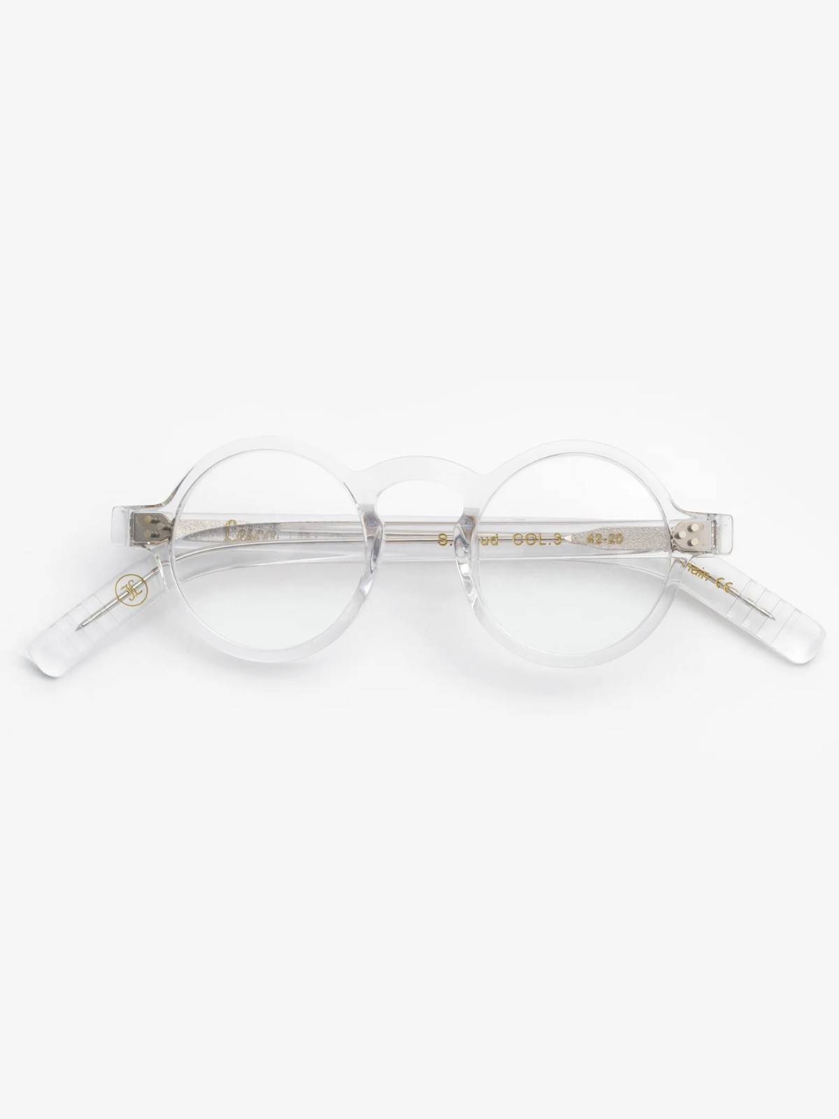 Lesca Lunetier Sigmund Freud Glasses Optical Frame in Crystal Lesca Lunetier Sigmund Freud Glasses Optical Frame in Crystal