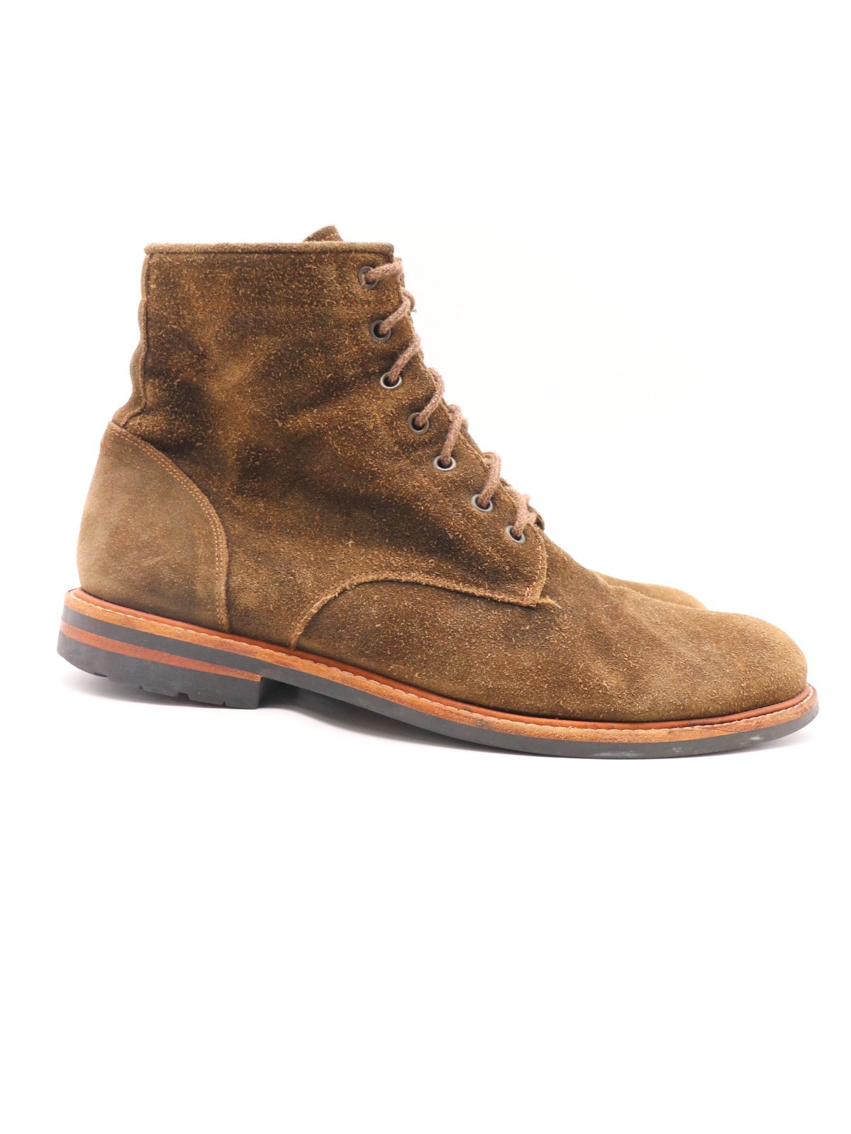Nisolo All Weather Anders Men\'s Size 13 Boots Olive Green Suede Boots