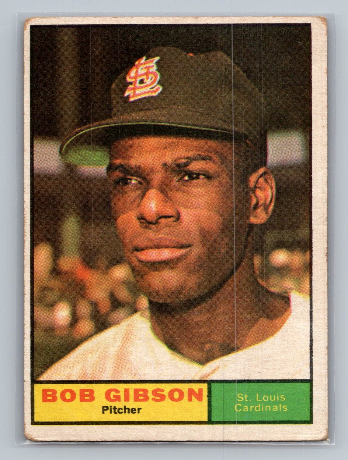 Bob Gibson 1961 Topps #211 Cardinals