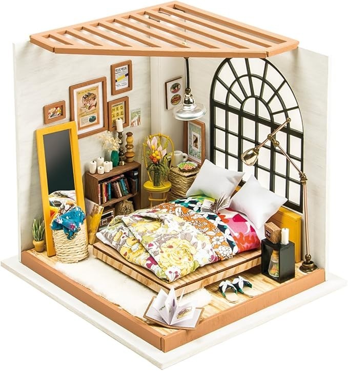 Rolife DIY Miniature House Alice\'s Dreamy Bedroom w LED Light NEW AND SEALED Rolife DIY Miniature House Alice\'s Dreamy Bedroom w LED Light NEW AND SEALED