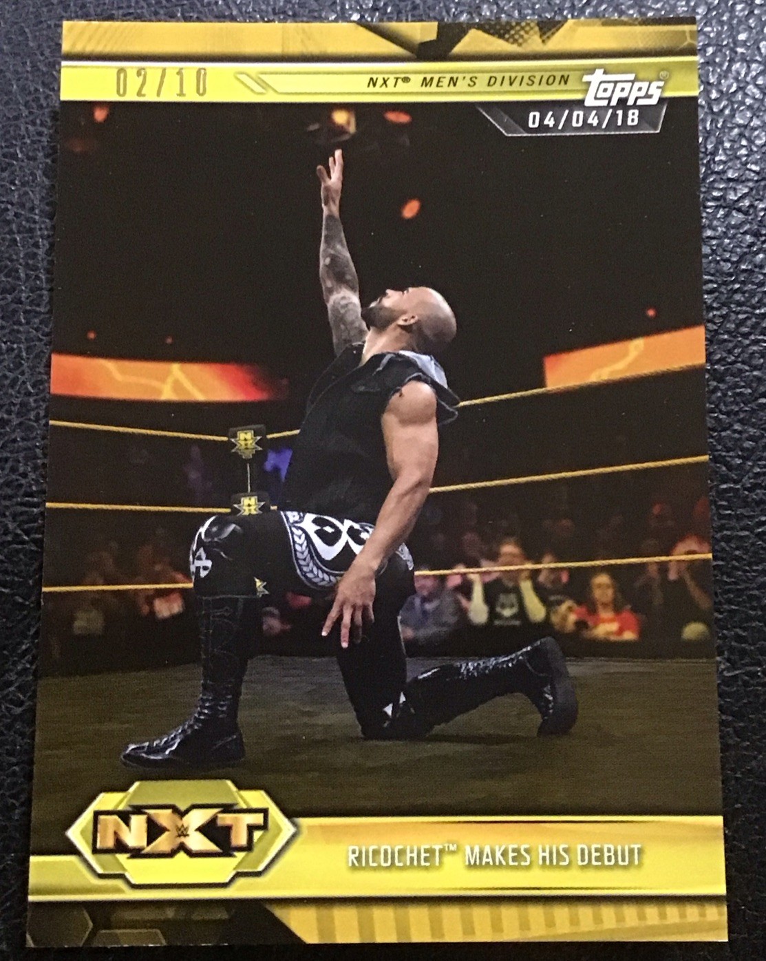 Ricochet wwe nxt Topps Gold parallel #02/10🔥🔥