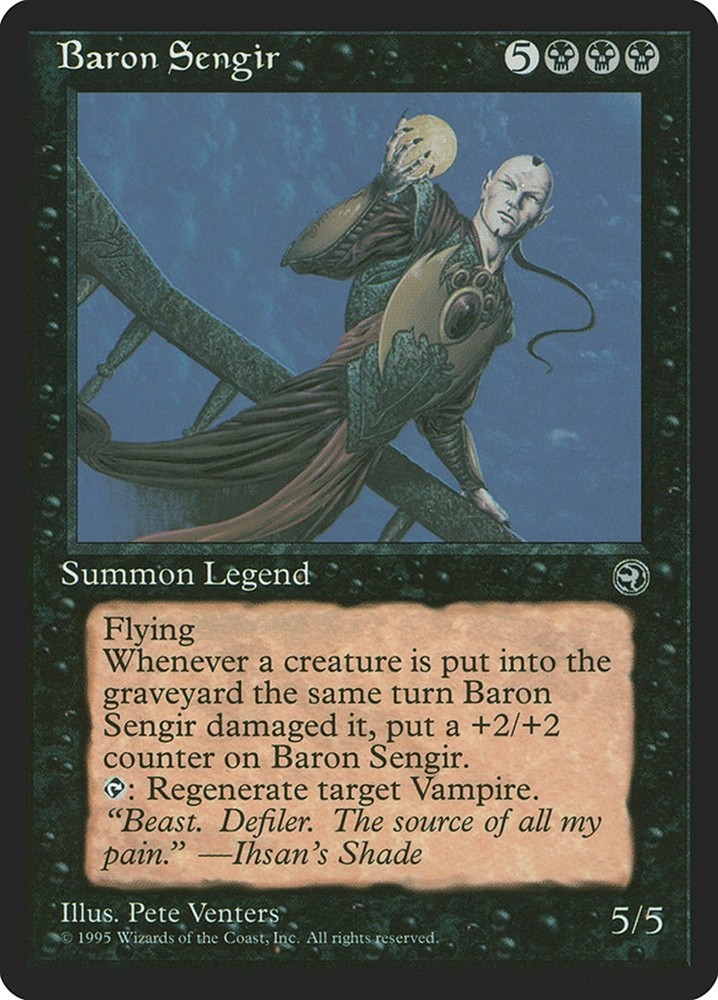 Baron Sengir - MtG Homelands - Rare NM 1995