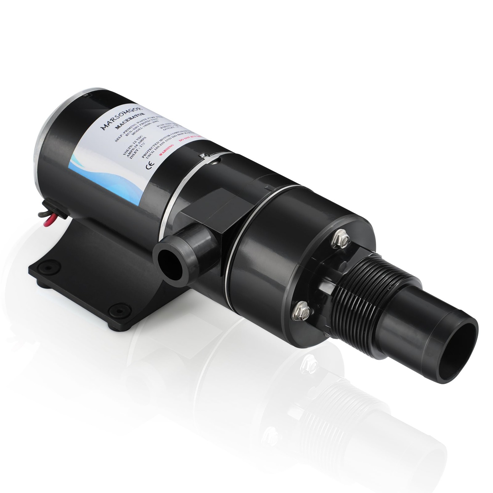 Macerator Pump for Jabsco 18590-2092, 12V 12GPM, Self Priming Macerator Waste