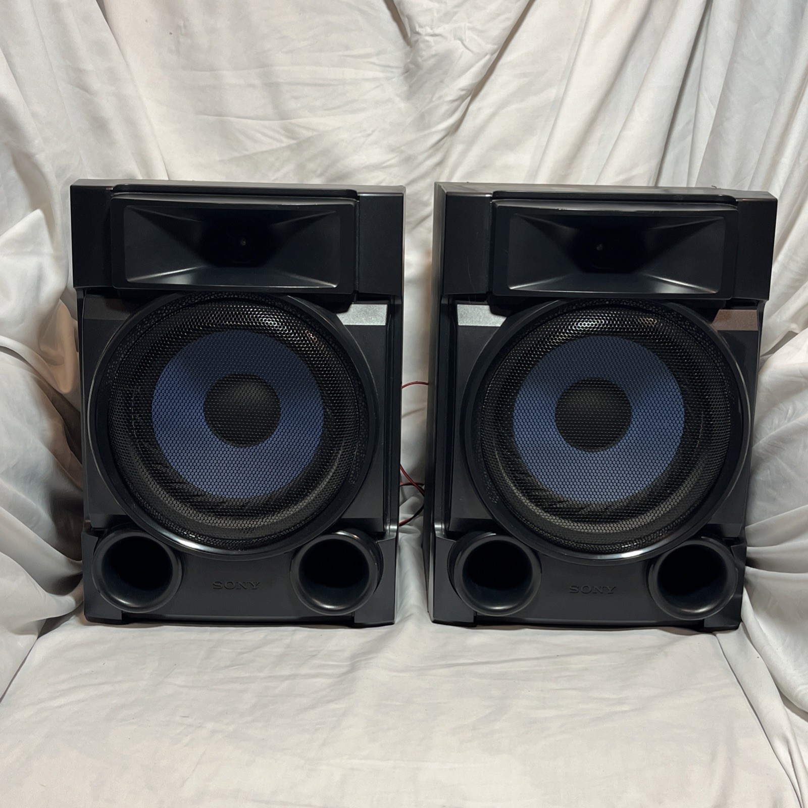 Sony Bookshelf Speakers SS-EC709ip Black Mini Hi-Fi Component Pair (2) - Tested