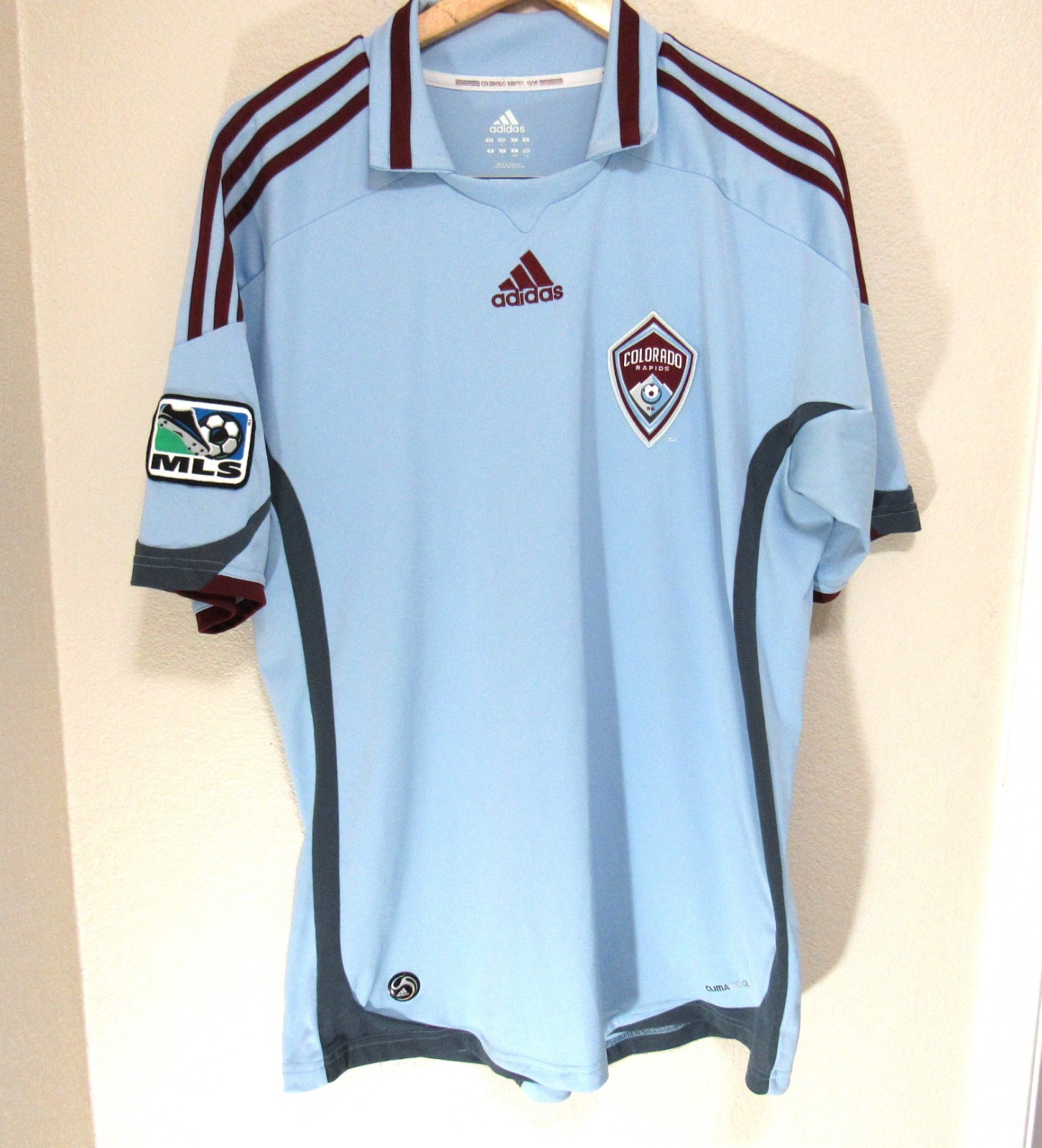 Adidas Colorado Rapids Jersey Men\'s Large Blue Away 2008 2009 MLS Soccer Adidas Colorado Rapids Jersey Men\'s Large Blue Away 2008 2009 MLS Soccer