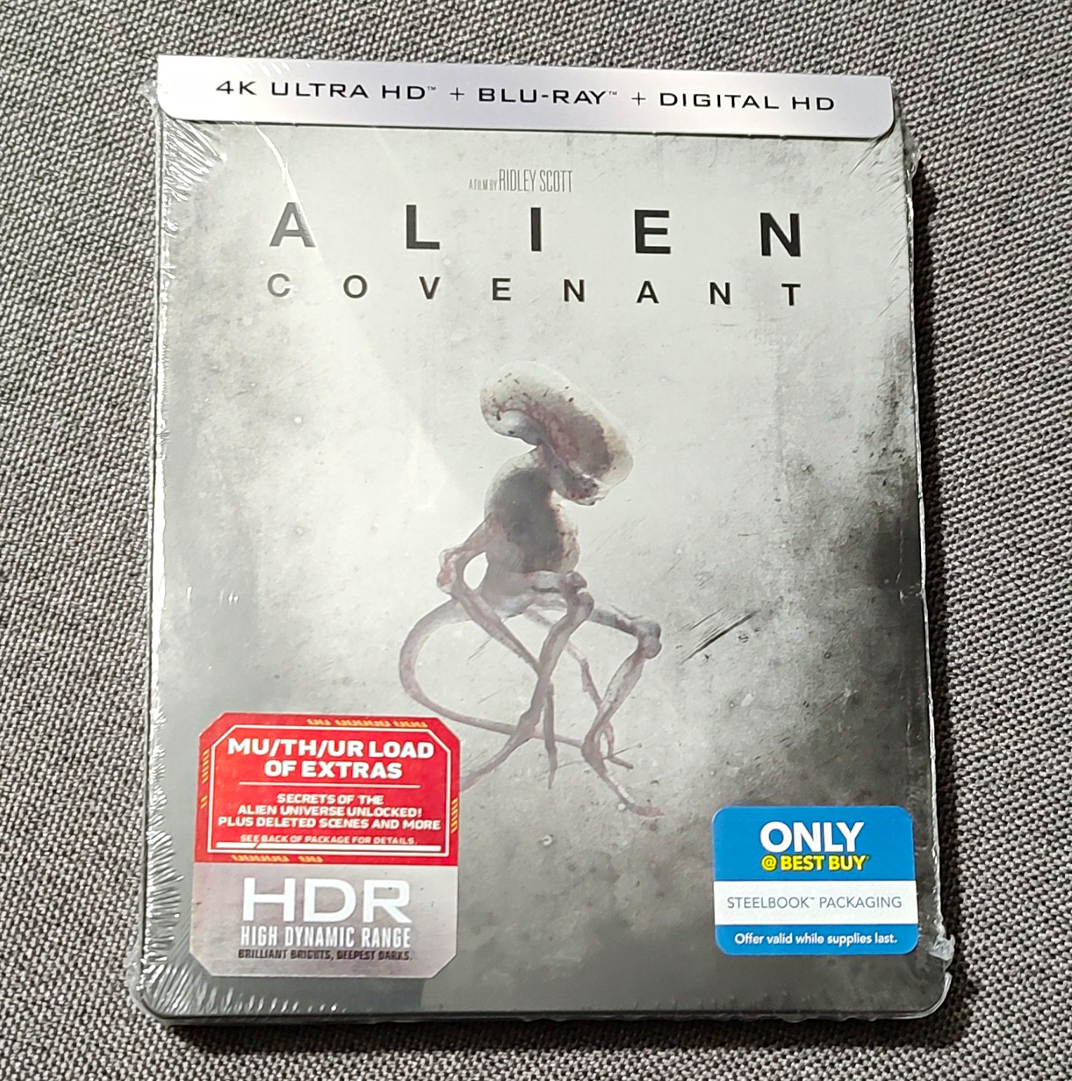 Alien: Covenant 4K Ultra HD + Blu-ray + Digital HD Steelbook Best Buy Alien: Covenant 4K Ultra HD + Blu-ray + Digital HD Steelbook Best Buy