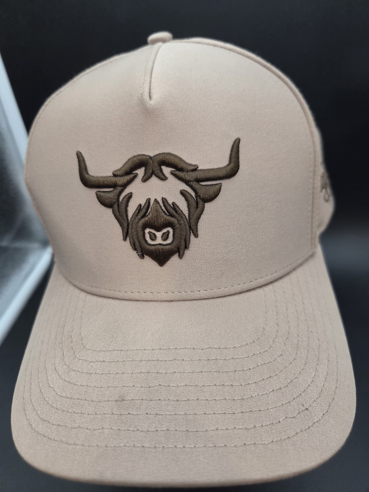 Waggle Golf Highlander Snapback Hat Tan Multi-Signed Alex McGovern Kirk Dufe + 1