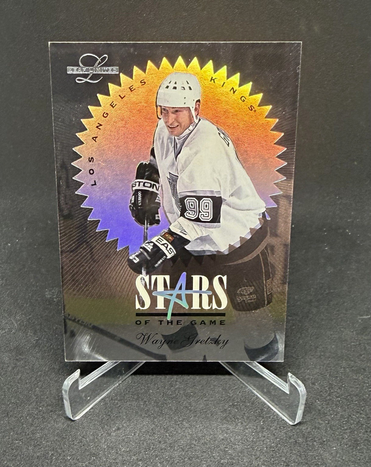 1995-96 Leaf Limited Stars of the Game Wayne Gretzky Kings #3 1584/5000 1995-96 Leaf Limited Stars of the Game Wayne Gretzky Kings #3 1584/5000