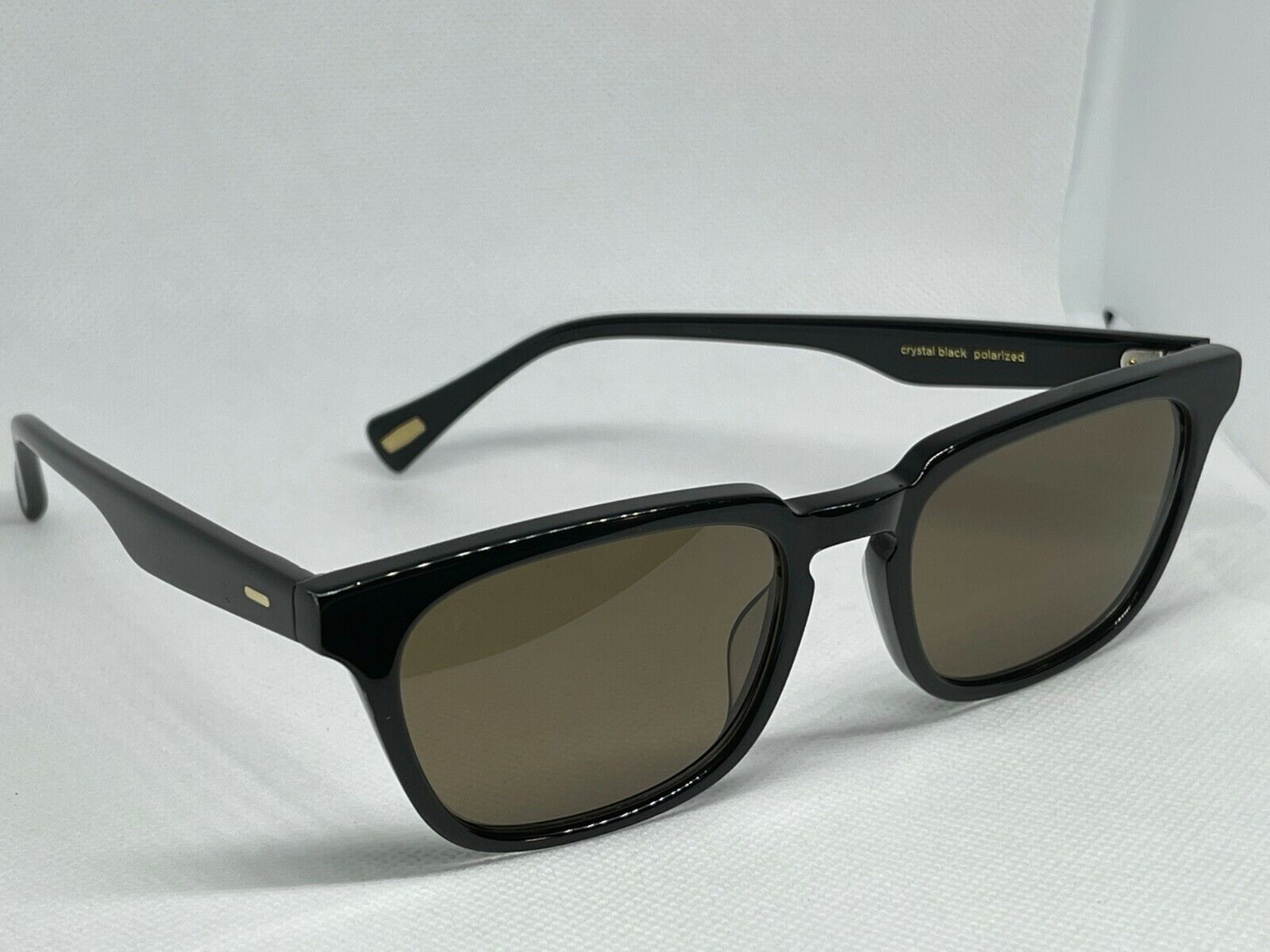 Raen Hirsch Crystal Black Smoke Brown Polarized Size 52mm Sunglasses New