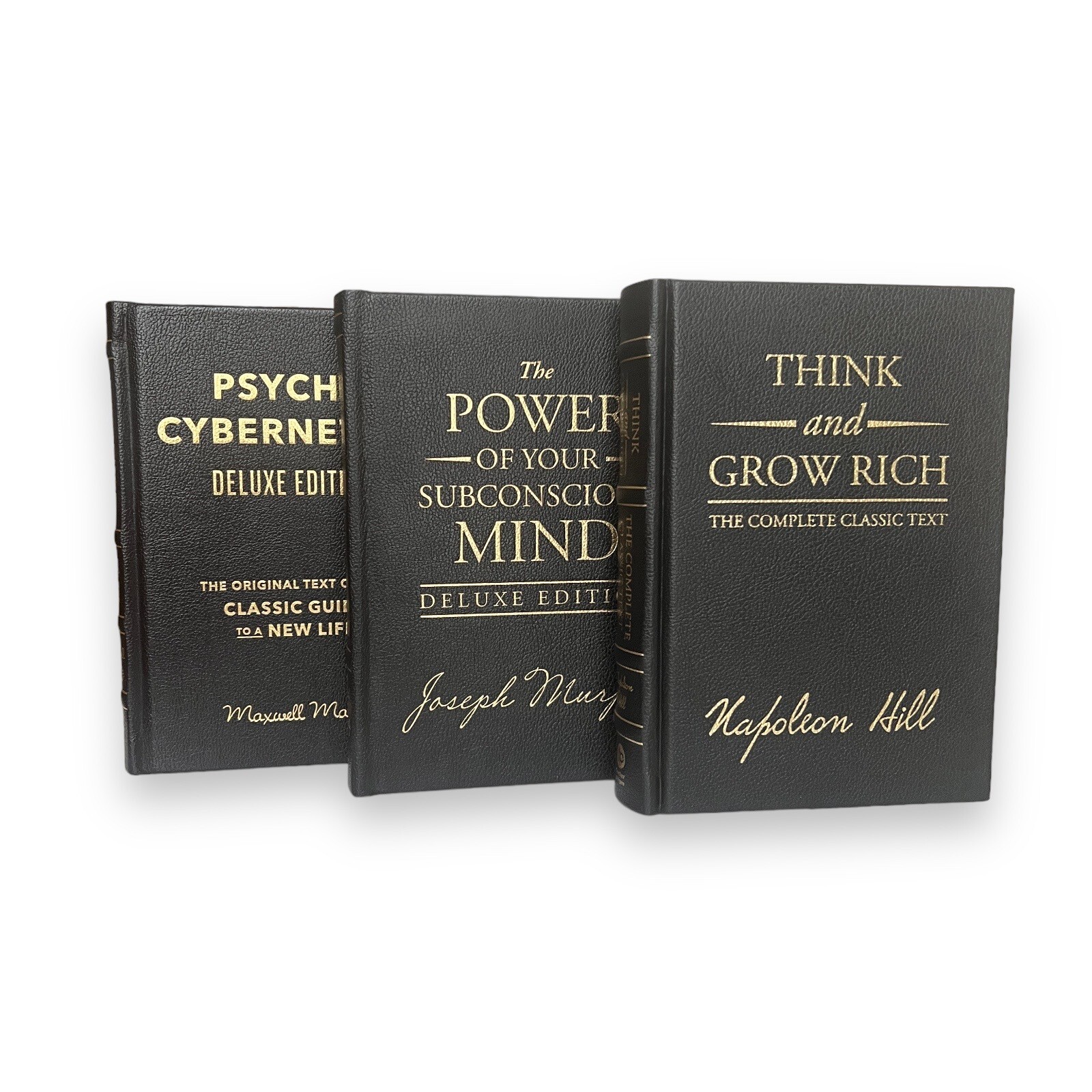 3 X THINK AND GROW RICH & THE POWER OF SUBCONSCIOUS MIND & PSYCHO-CYBERNETICS