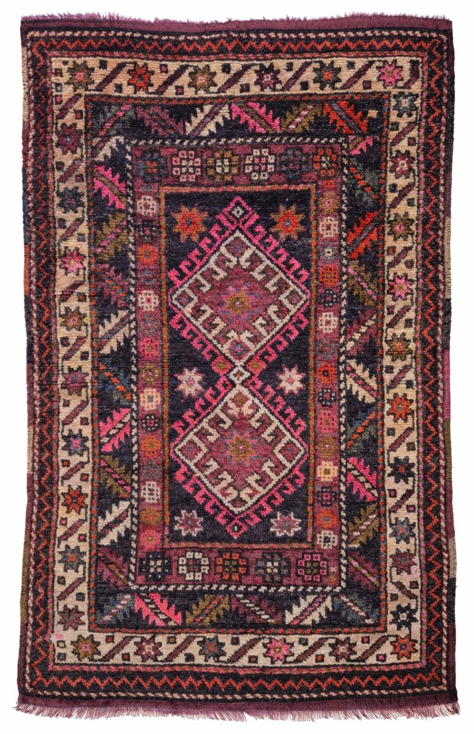 Semi-Antique Western Anatolian Hand-Knotted Rug 37x60\'\' , Turkish Tribal Rug