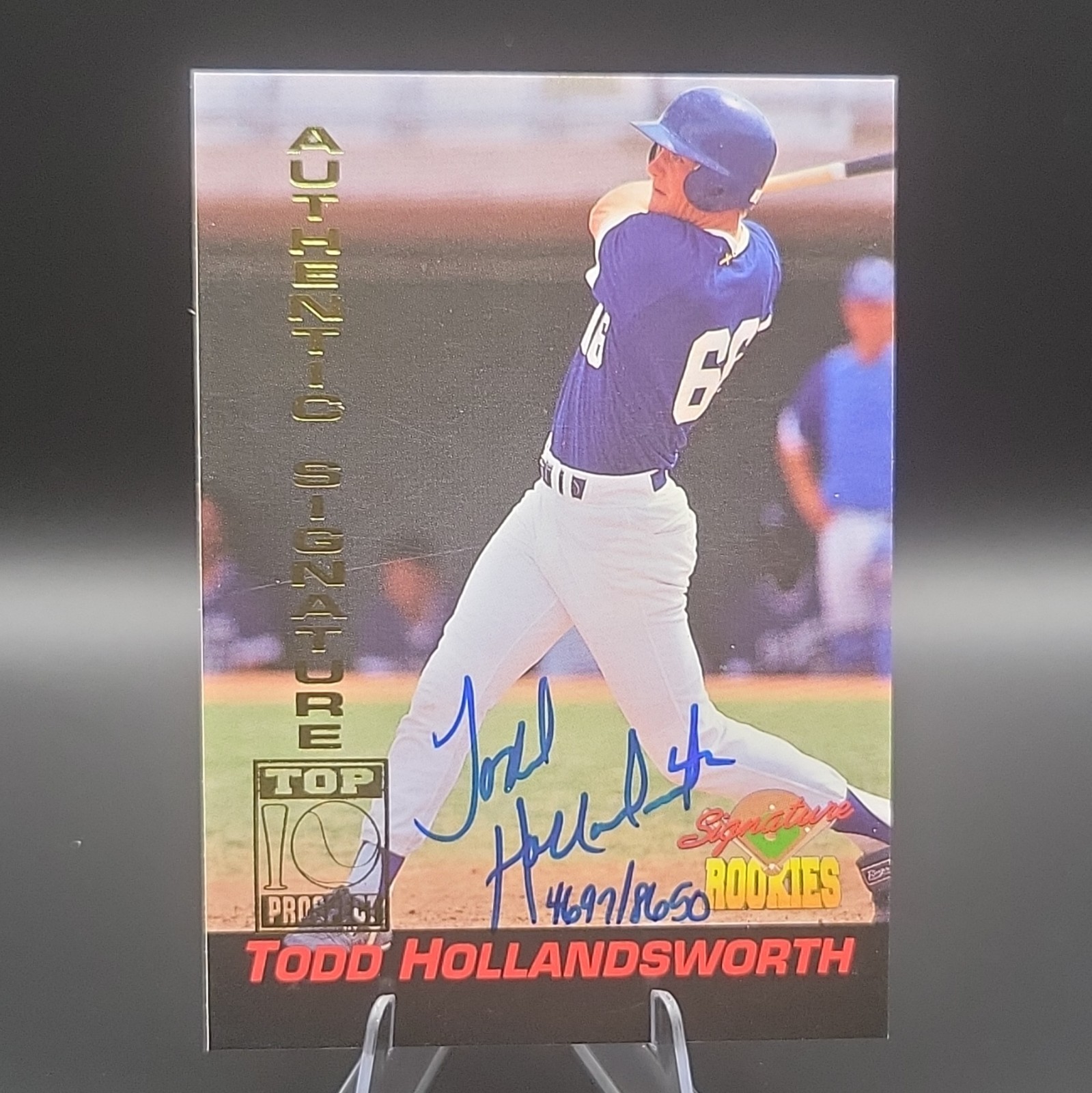 Signature Rookies 1994 Todd Hollandsworth Dodgers #14 Signatures Auto /8650 Signature Rookies 1994 Todd Hollandsworth Dodgers #14 Signatures Auto /8650
