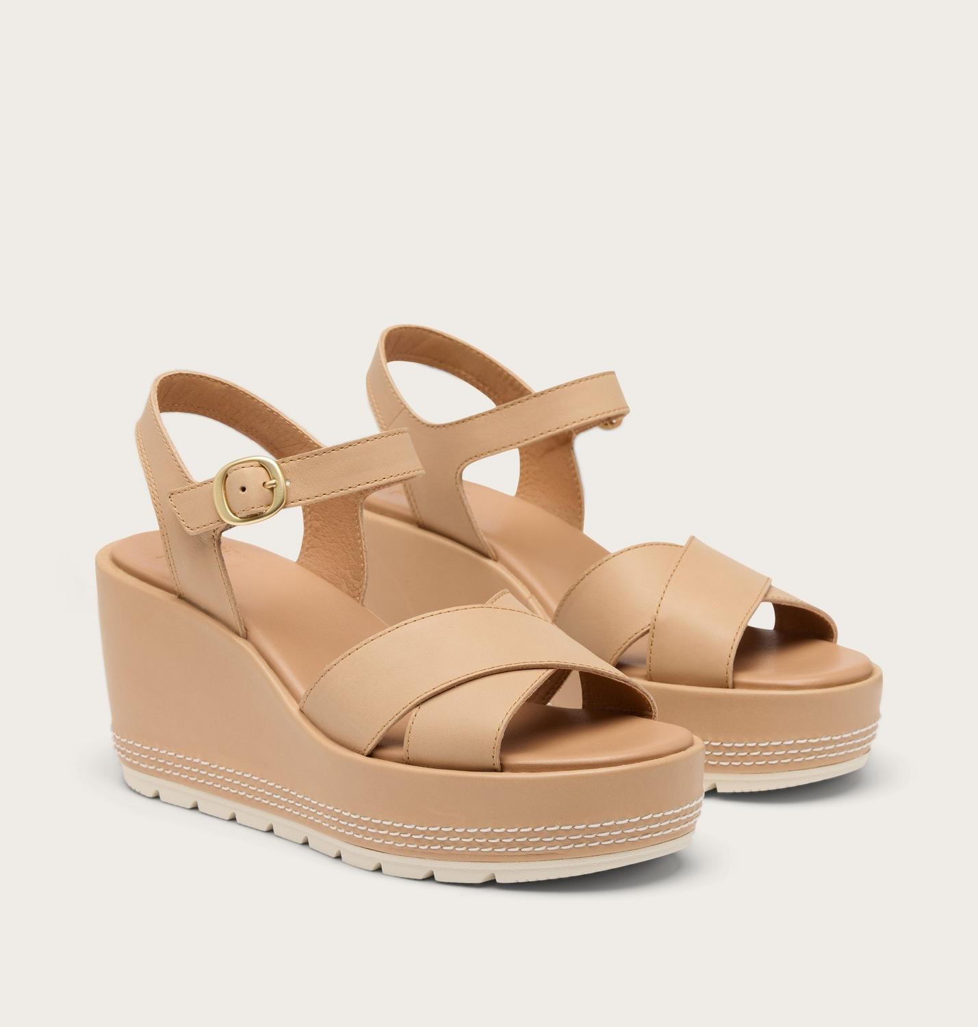 Sunpeak™ Wedge Ankle Strap Women\'s Sandal/Honest Beige, Chalk Sunpeak™ Wedge Ankle Strap Women\'s Sandal/Honest Beige, Chalk