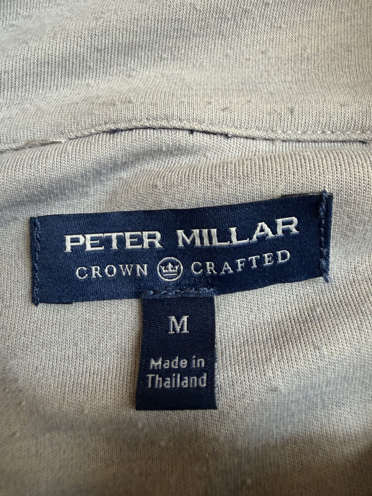 Peter Millar Crown Crafted Quarter Zip Pullover Sweater Medium Blue