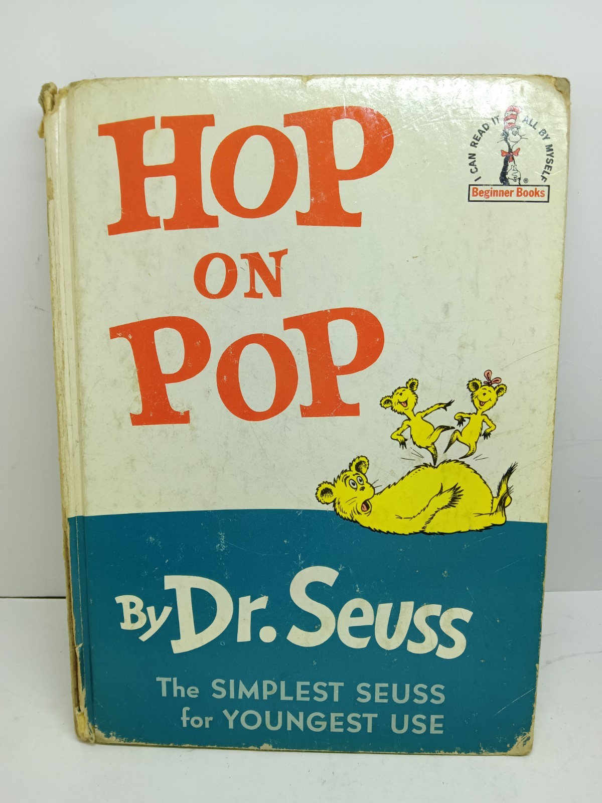 Vintage 1963 Dr. Seuss Hop on Pop Matte Finish Hard Cover 
