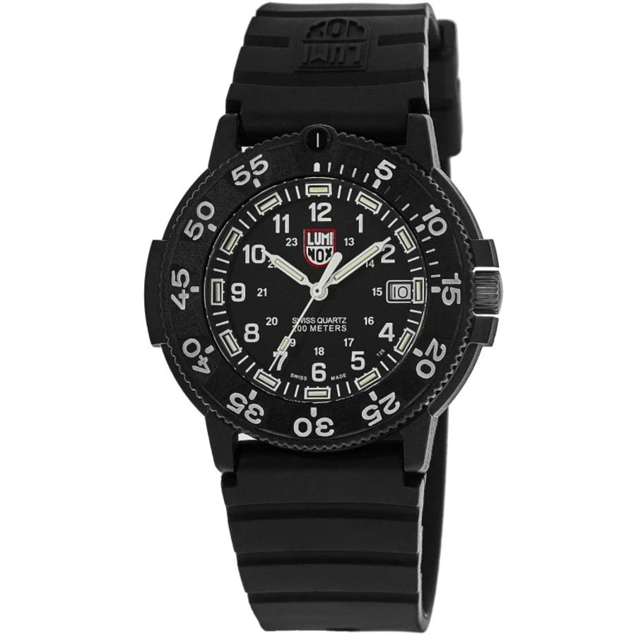 New Luminox Navy Seal Black Dial Rubber Strap Men\'s Watch XS.3001.F