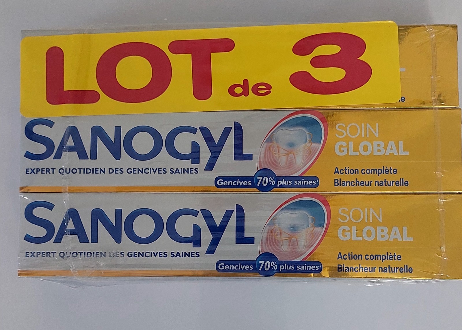 3-Pack SANOGYL SOIN GLOBAL (75ml) each 3-Pack SANOGYL SOIN GLOBAL (75ml) each