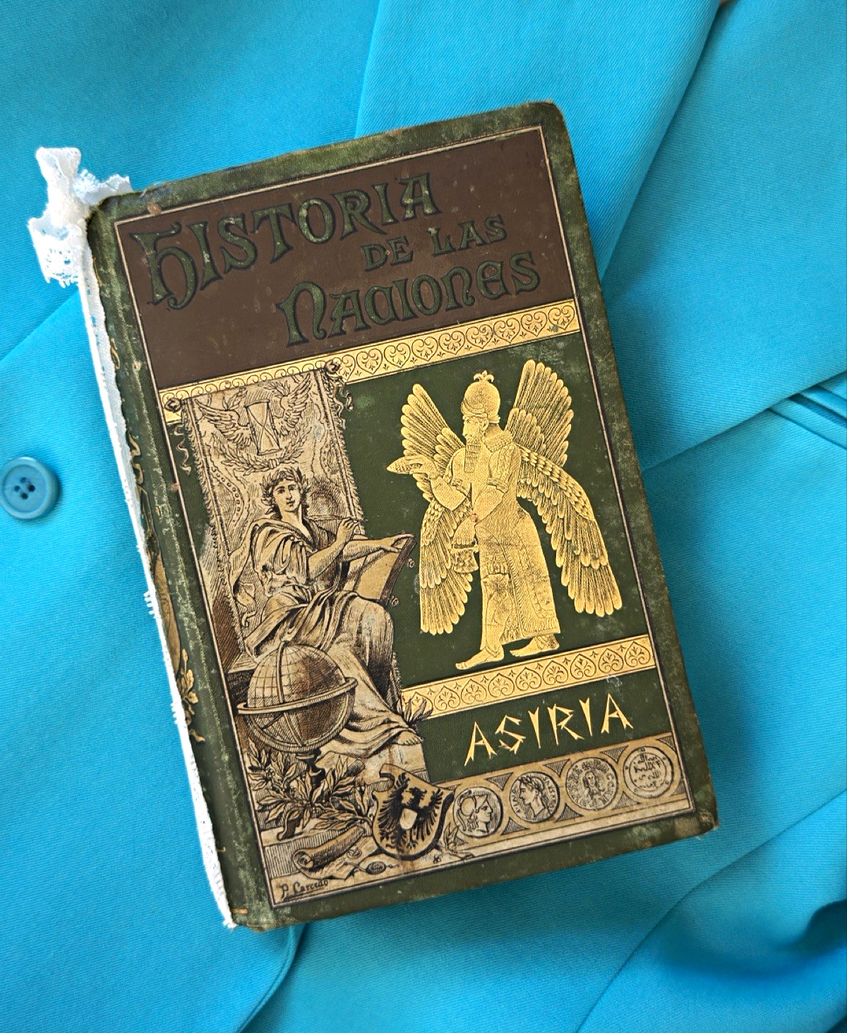 1890 Historia de Asiria Zenaida A Ragozin Antique Spanish History Book Madrid